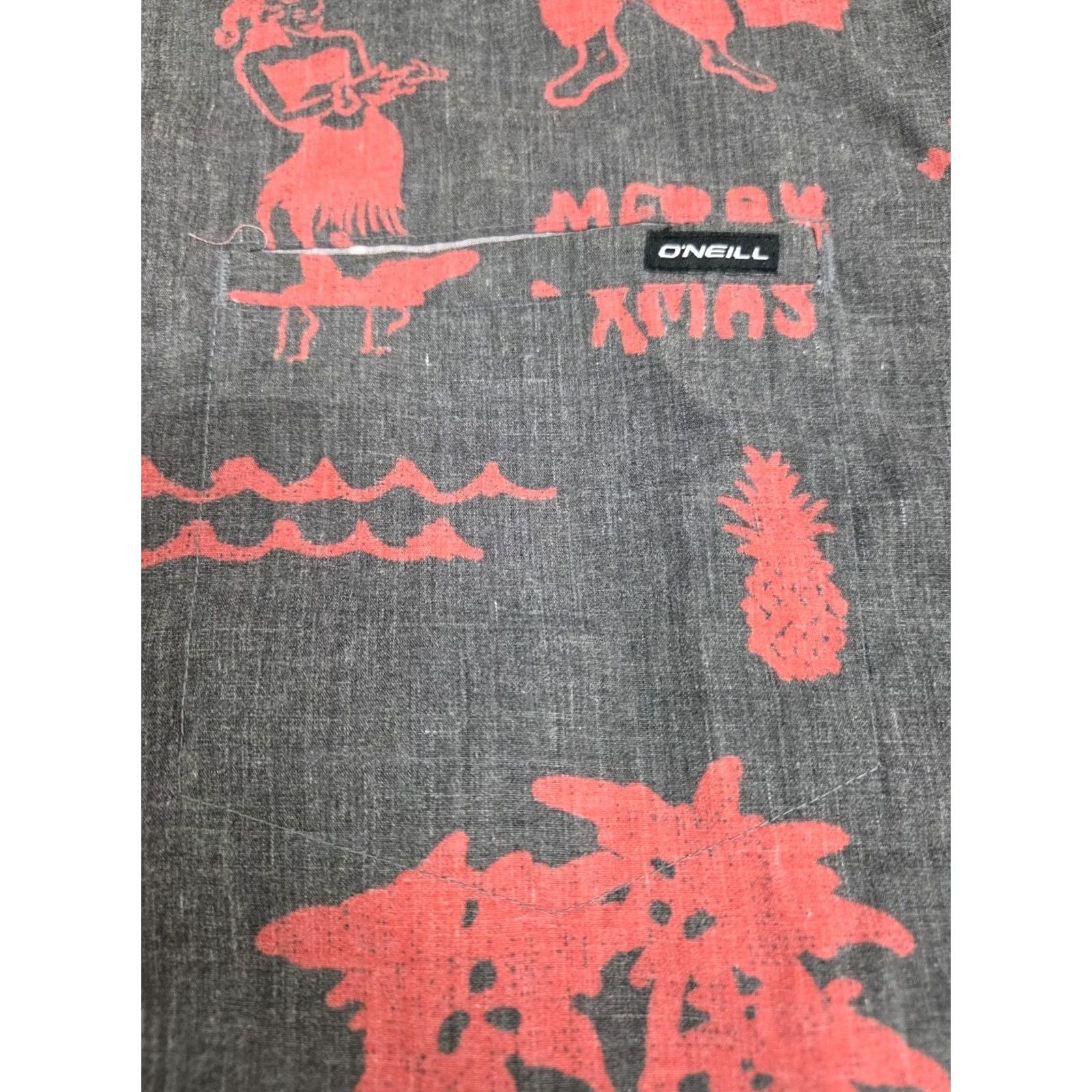 O'Neill O'Neill Hawaiian Xmas Shirt L Classic Fit Button Up Short Sleeve Men's Size US L / EU 52-54 / 3 - 4 Thumbnail