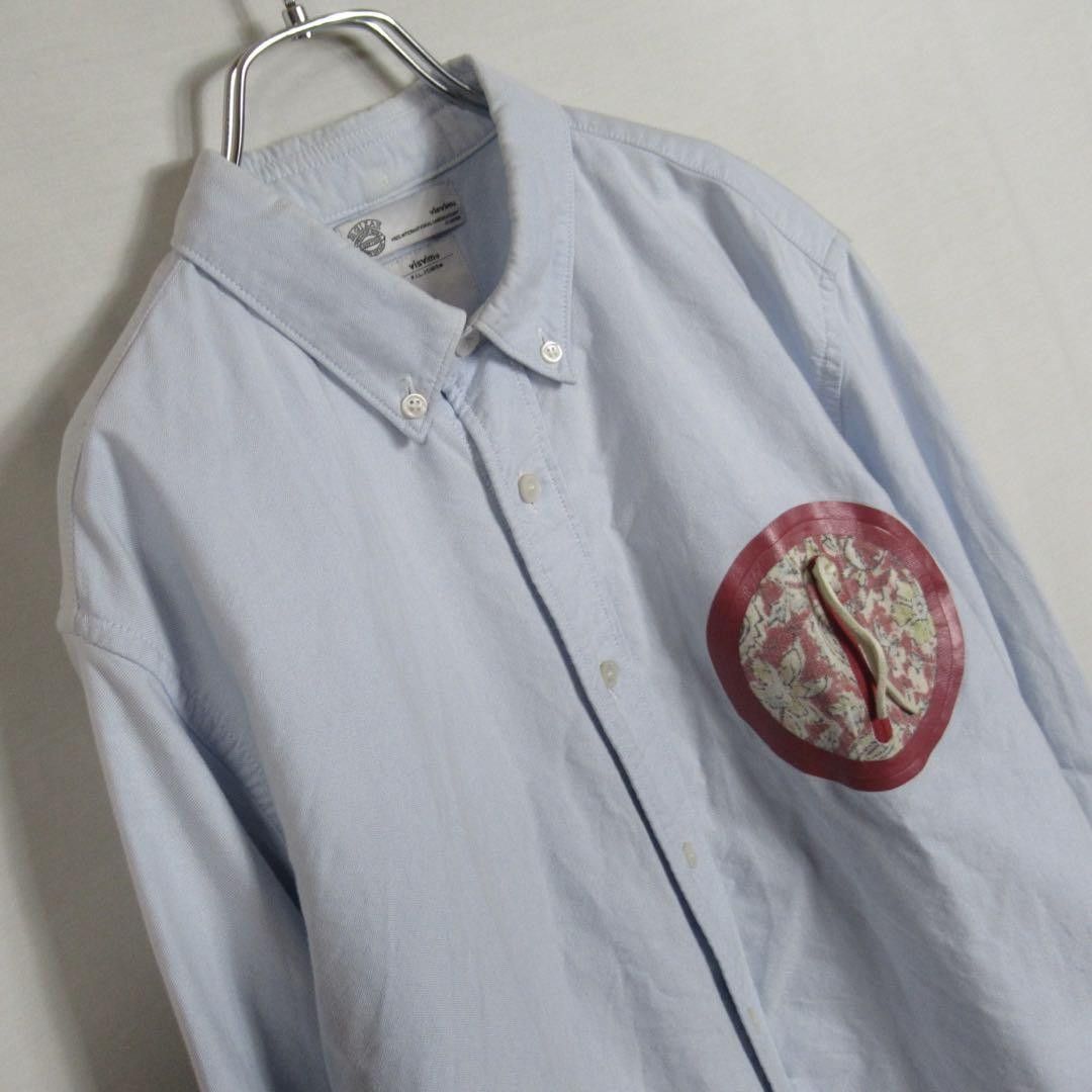 Visvim VISVIM Lether Design Oxford Shirts Light Blue Size 1