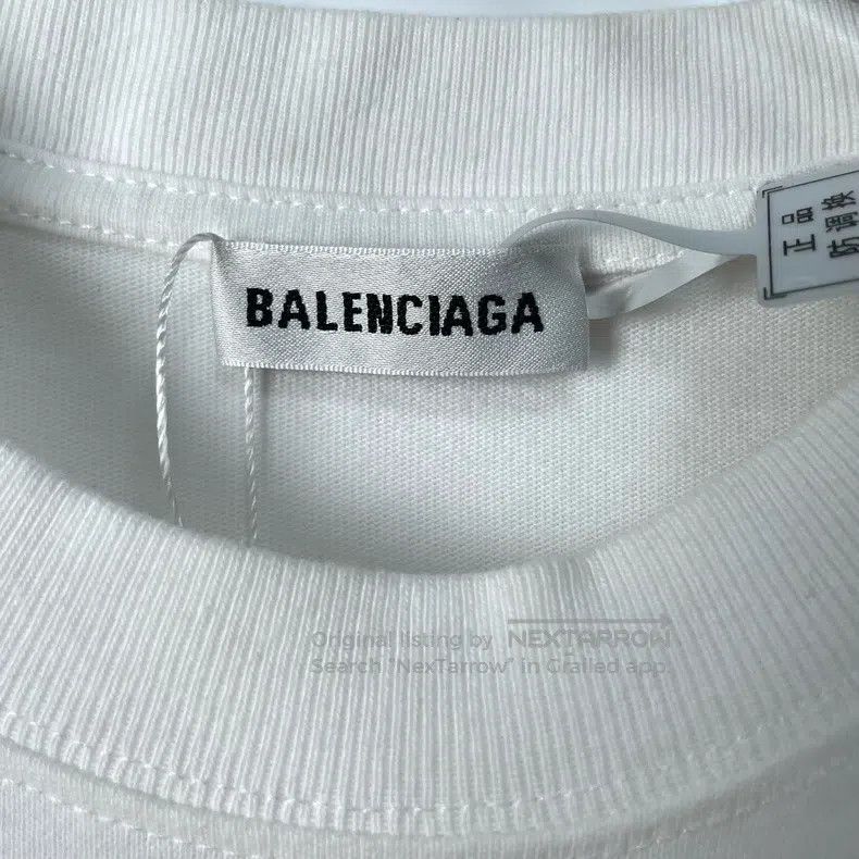 Balenciaga Balenciaga White Short Sleeve T-Shirt Size US S / EU 44-46 / 1 - 5 Thumbnail
