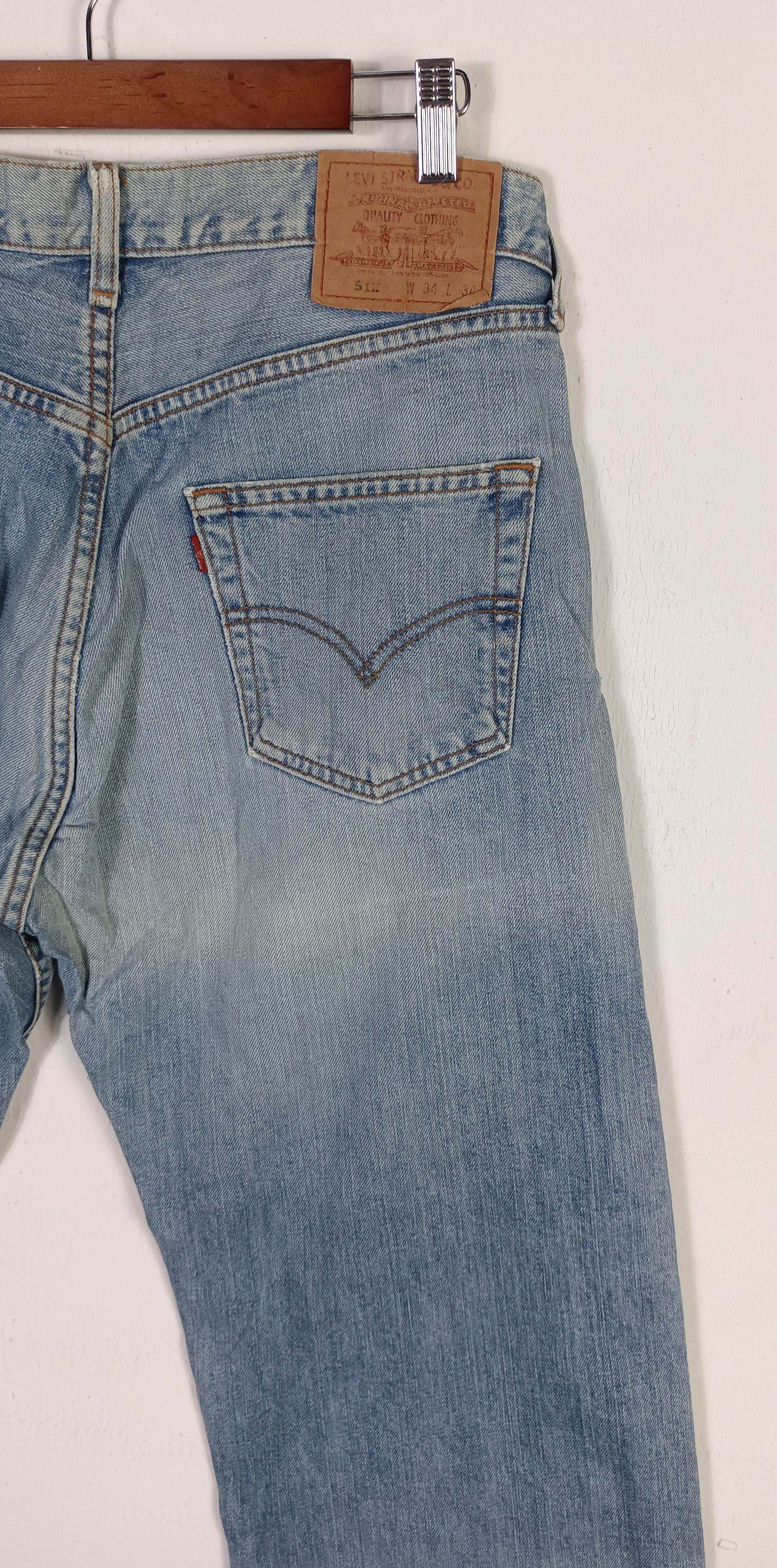 Levi's Vintage💥Levi's 512 ditressed Jeans Size US 38 / EU 54 - 10 Thumbnail