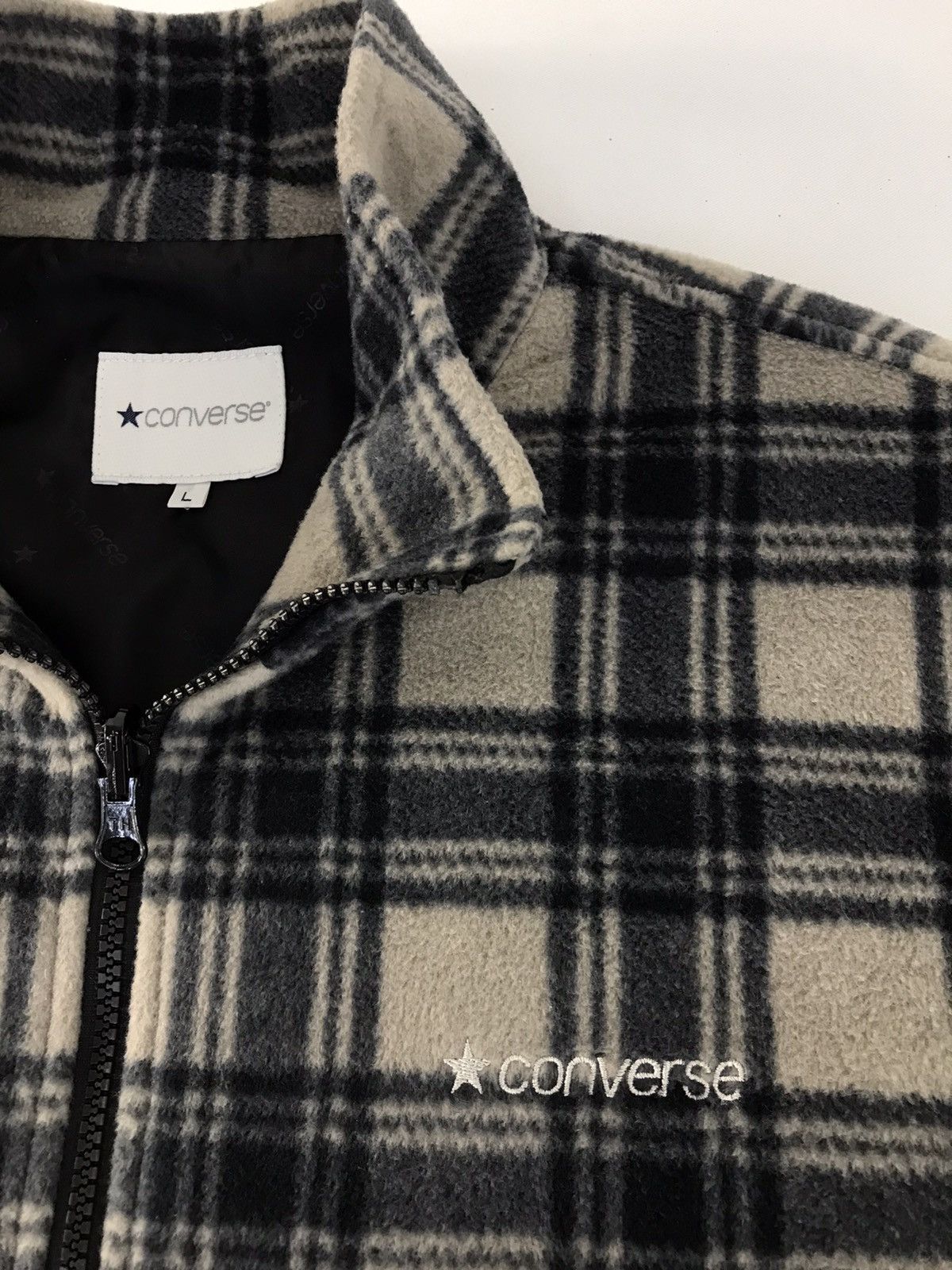 Converse Converse Fleece Jacket Design Striped Zipper Style Size US L / EU 52-54 / 3 - 4 Thumbnail
