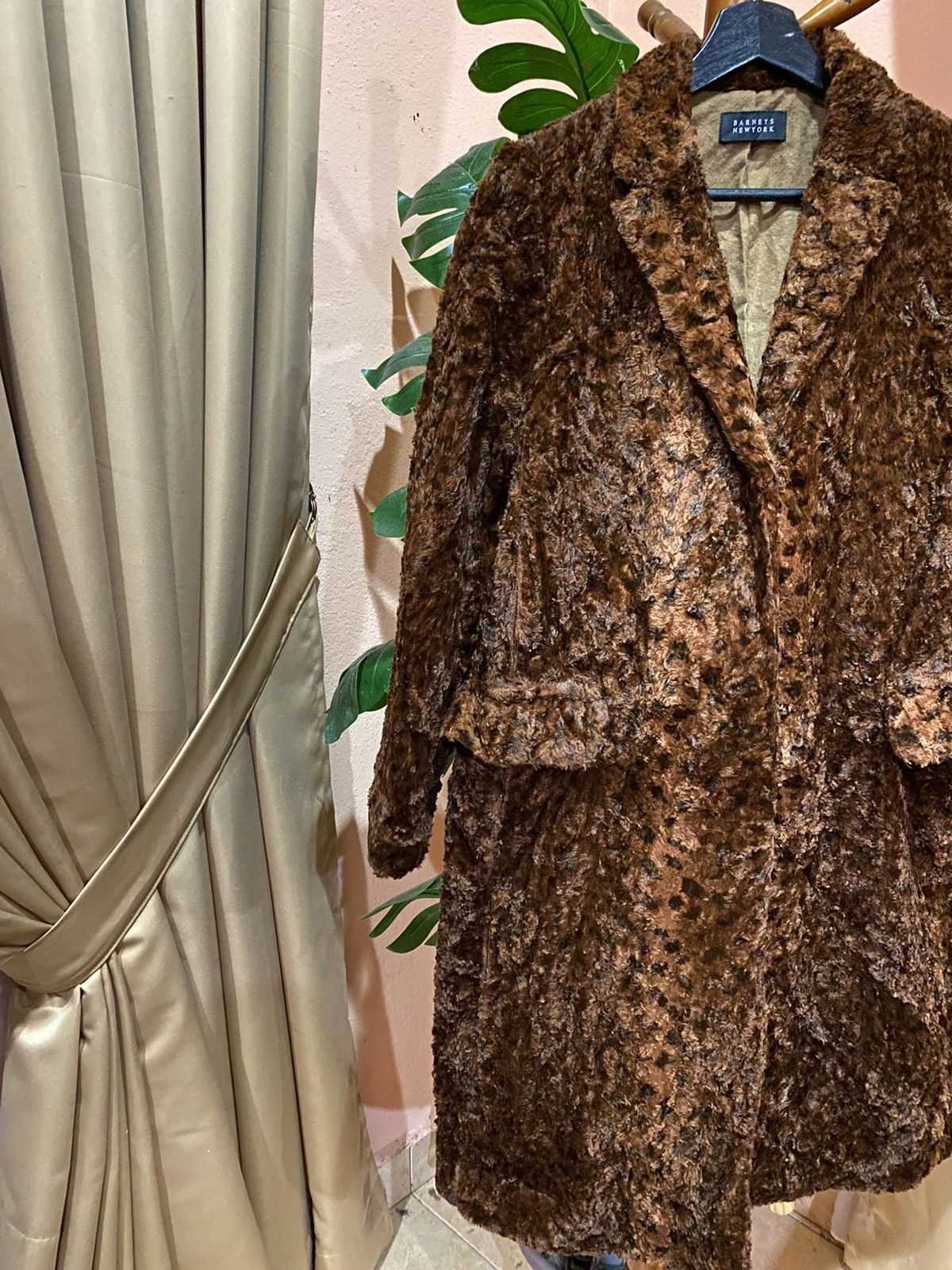 Barneys New York Barney’s New York Vintage Brown Faux Fur Coat Size XS / US 0-2 / IT 36-38 - 5 Thumbnail