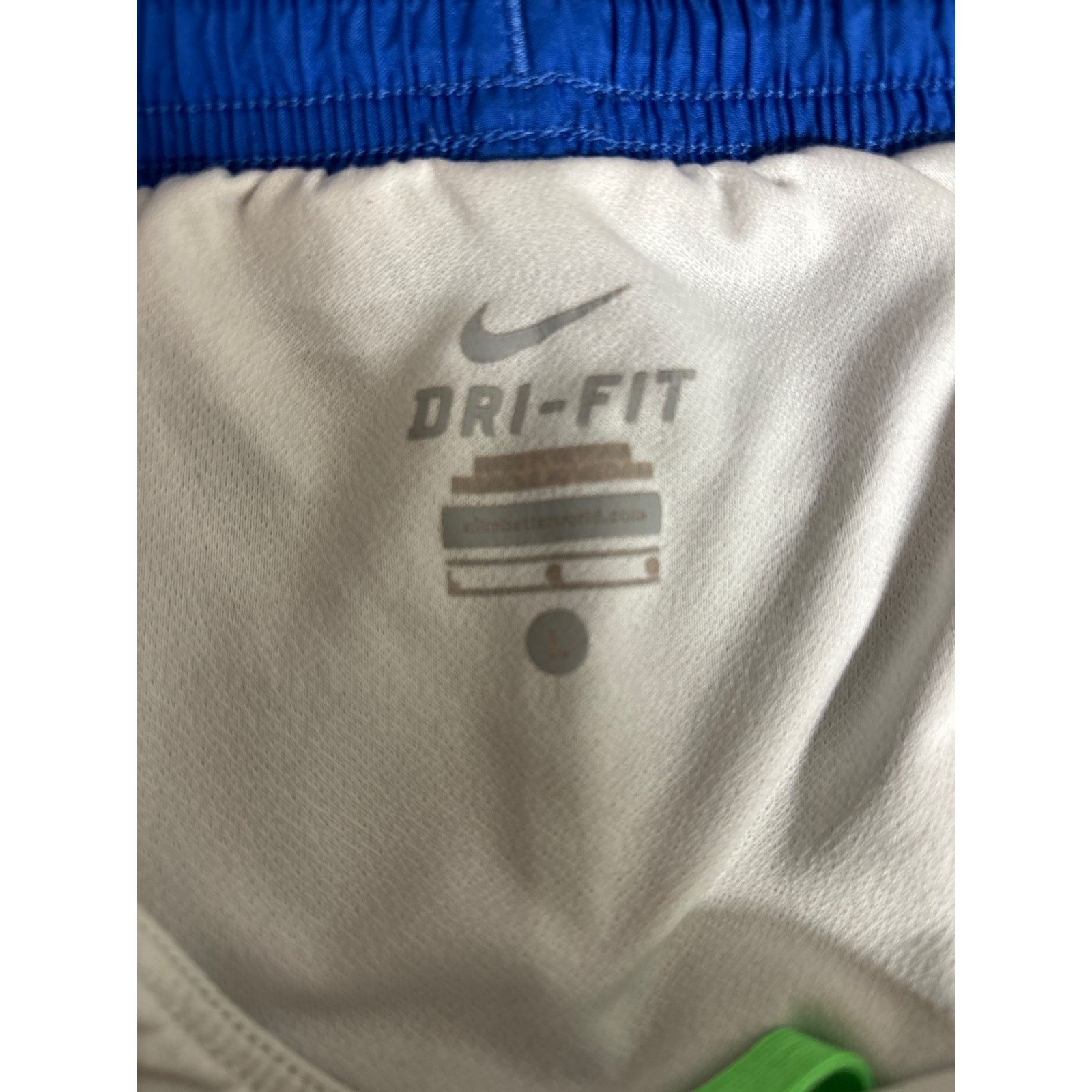 Nike Nike Women's Large running shorts blue/green Size 26" / US 2 / IT 38 - 3 Thumbnail