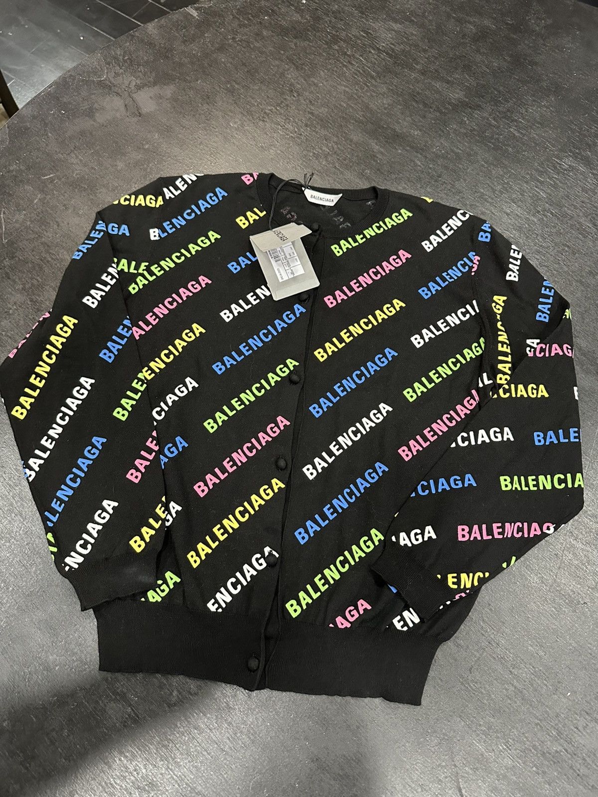 Balenciaga All Over Cardigan Size L / US 10 / IT 46 - 12 Thumbnail