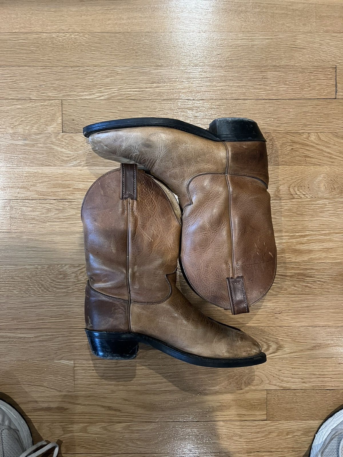 Justin Boots Justin made In USA tan cowboy boots Grailed