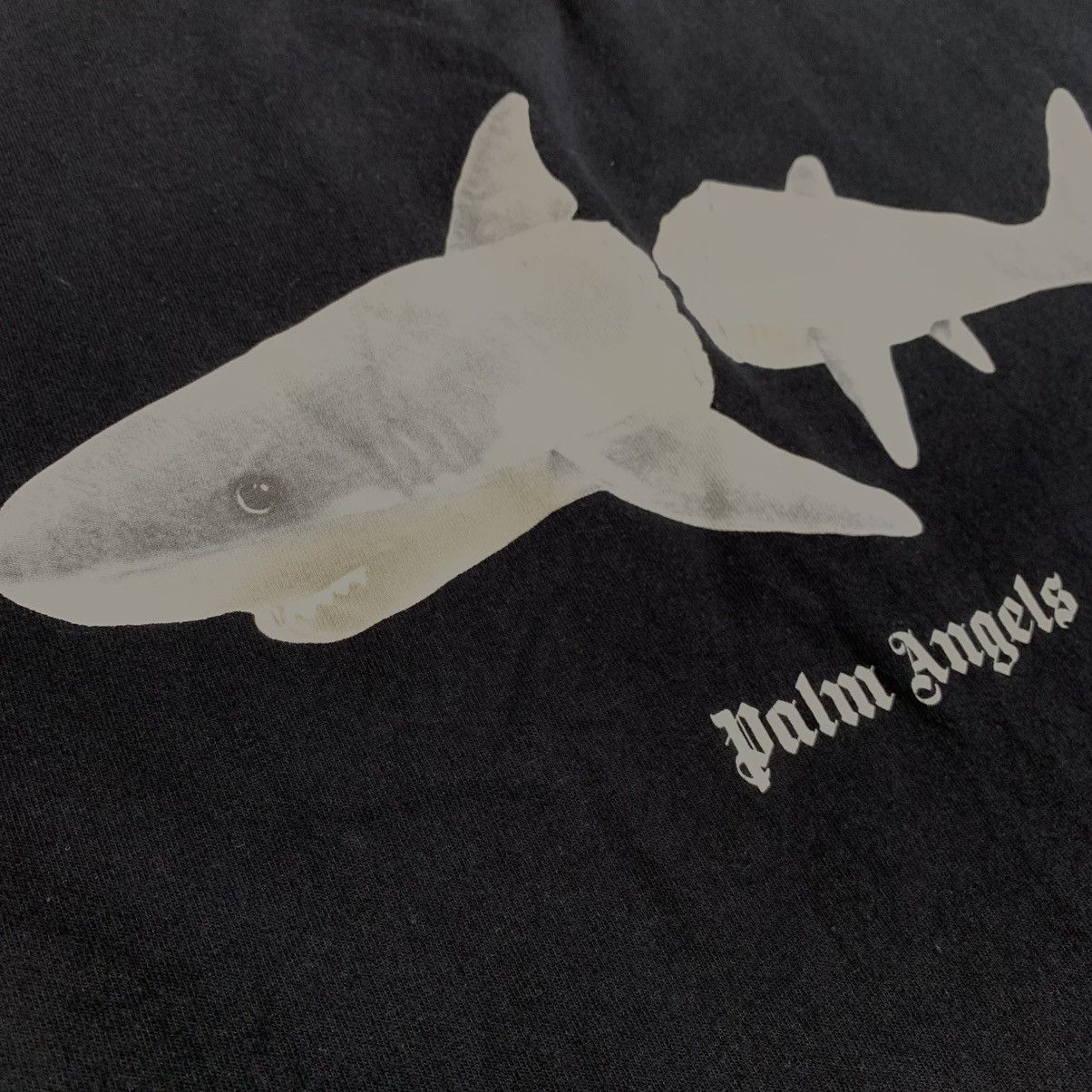 Palm Angels Palm Angels Small Tee Shark Split Black T-Shirt Size US S / EU 44-46 / 1 - 4 Thumbnail