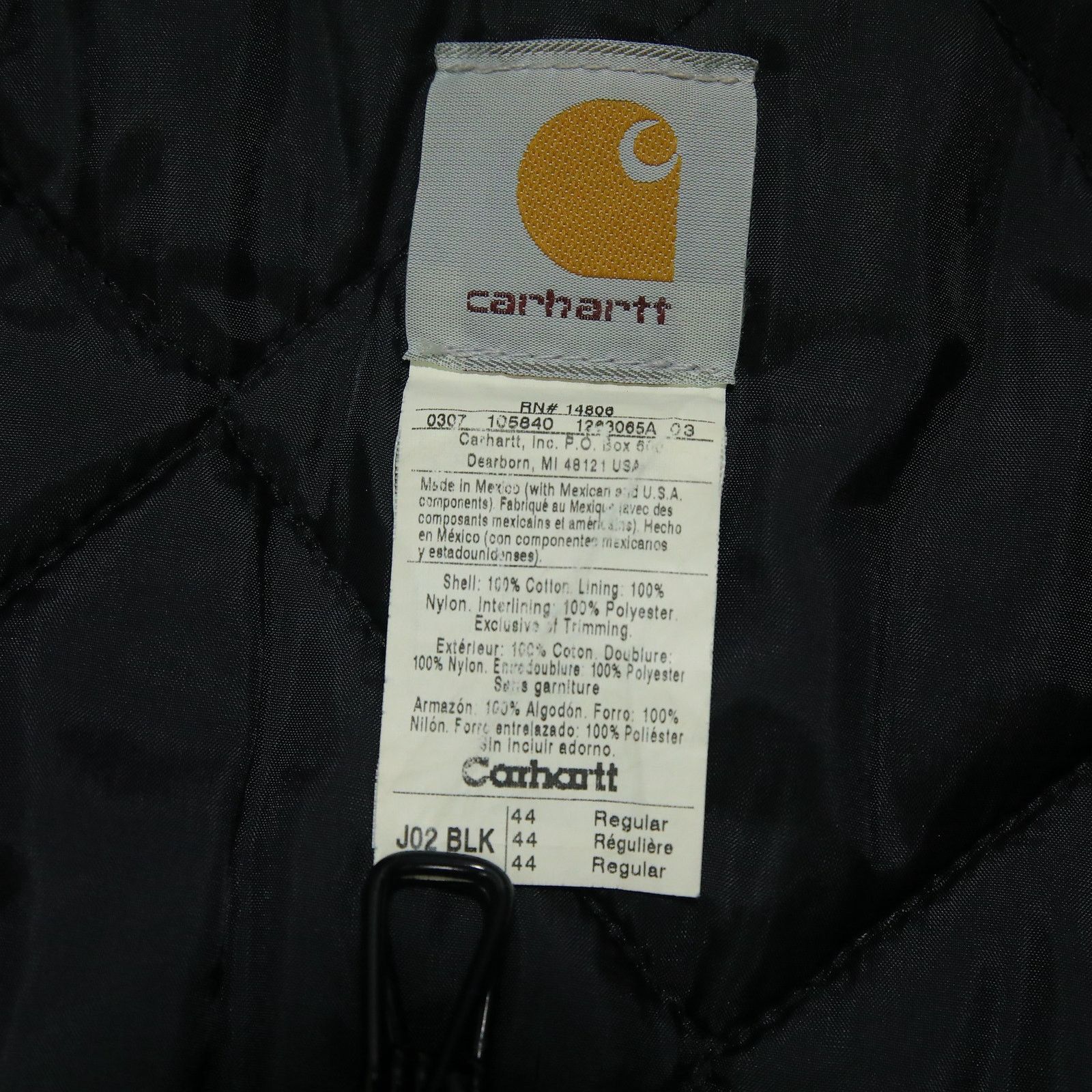 Carhartt Vintage Carhartt J02 BLK Black Arctic Jacket Size US L / EU 52-54 / 3 - 17 Thumbnail