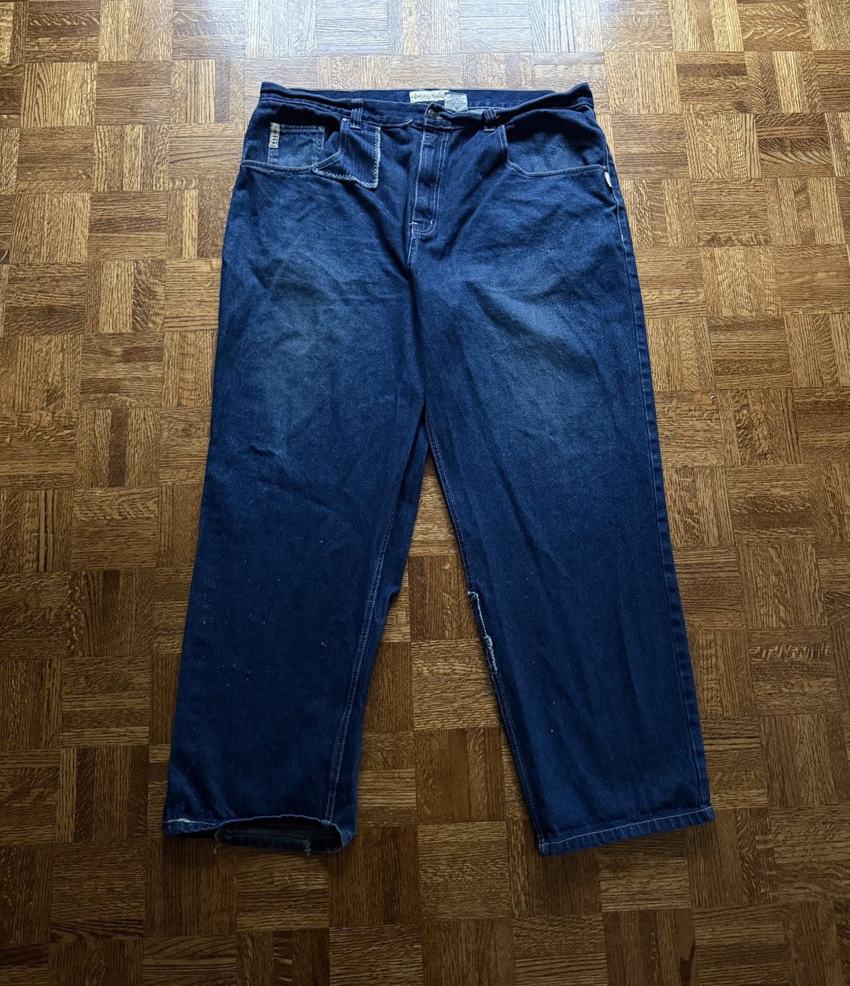 Brooklyn Xpress Vintage Y2K Brooklyn Xpress Baggy Denim Skater Jeans Size US 44 / EU 60 - 2 Thumbnail