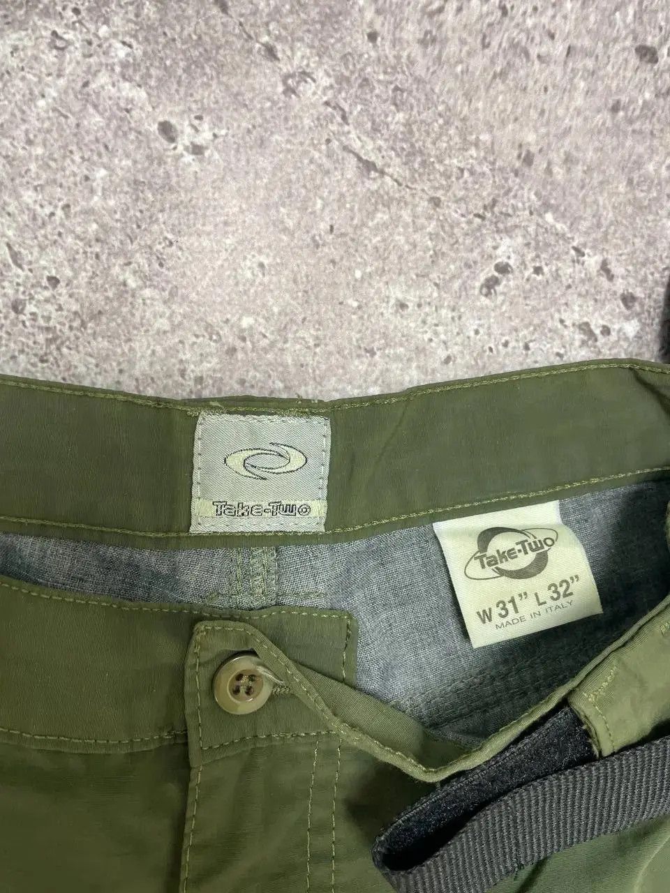 Other Vintage Italian Techwear Cargo Pants Green Utility Style Size US 31 - 4 Thumbnail