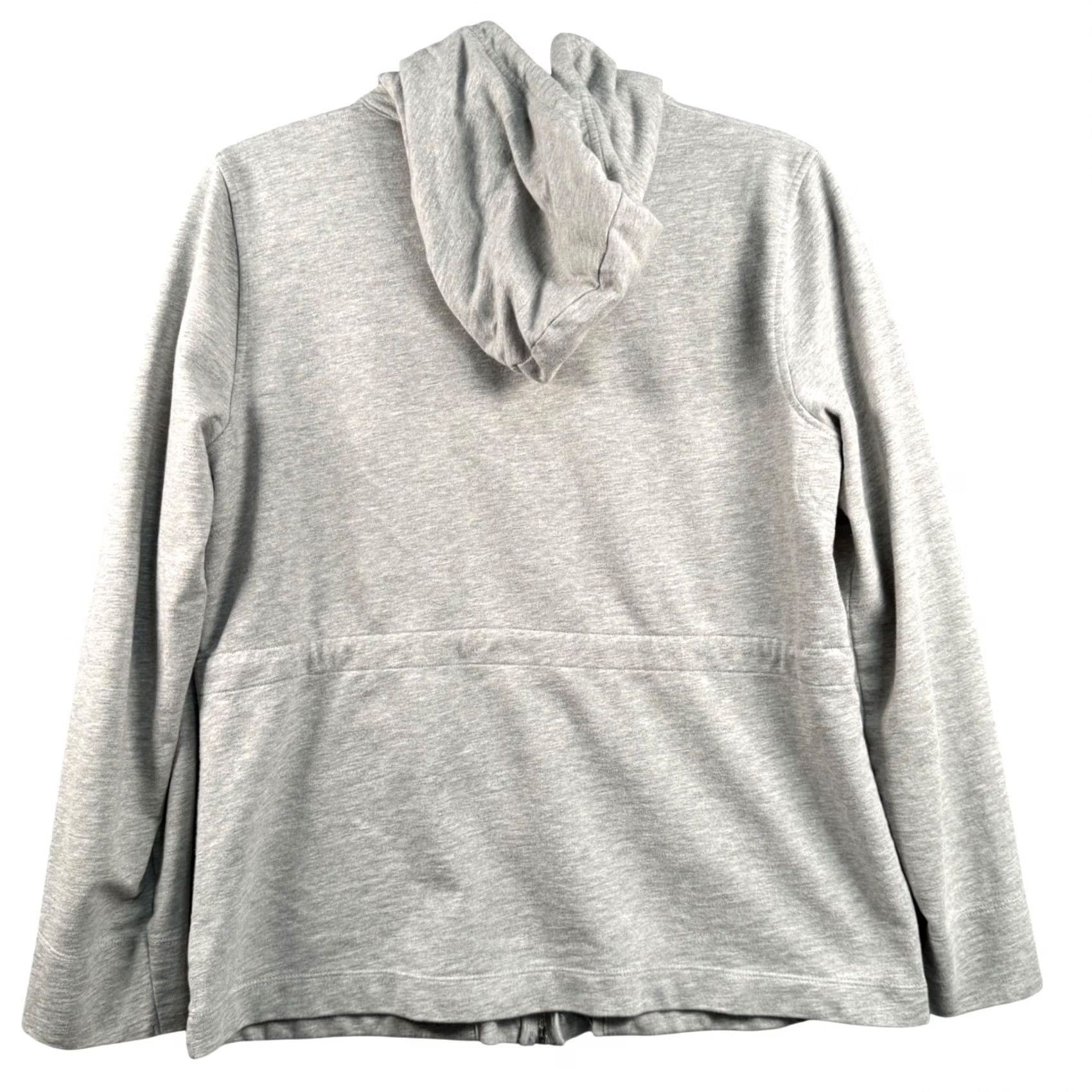Jones New York Jones New York Sport Hoodie Shirt Womens L Gray Full Zip Hooded Lightweight Lined Pockets Zebra Print Hood Lining - Size L / US 10 / IT 46 - 3 Thumbnail