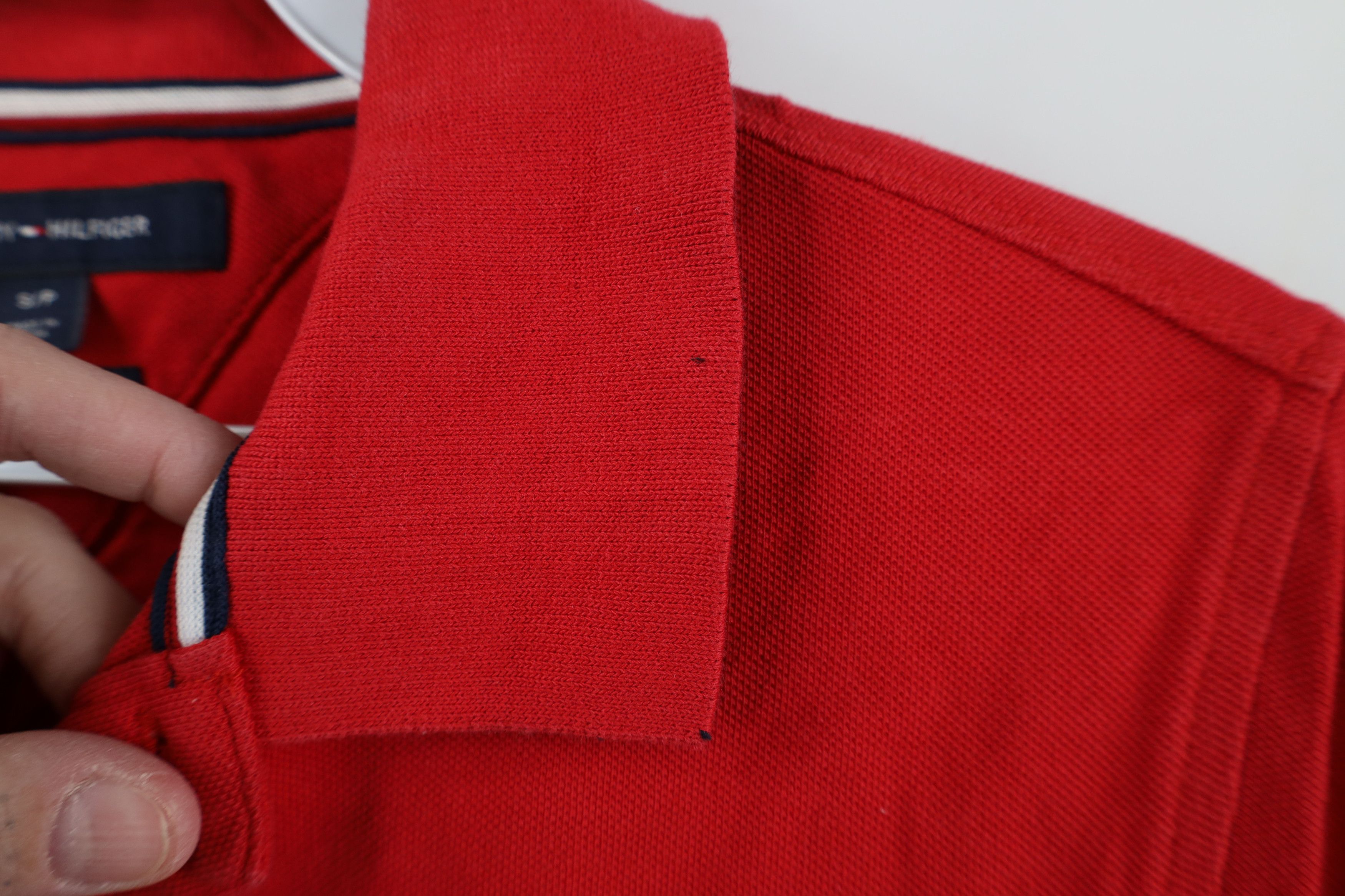 Tommy Hilfiger Vintage Y2K Tommy Hilfiger Spell Out Patch Knit Polo Shirt Size US S / EU 44-46 / 1 - 6 Thumbnail