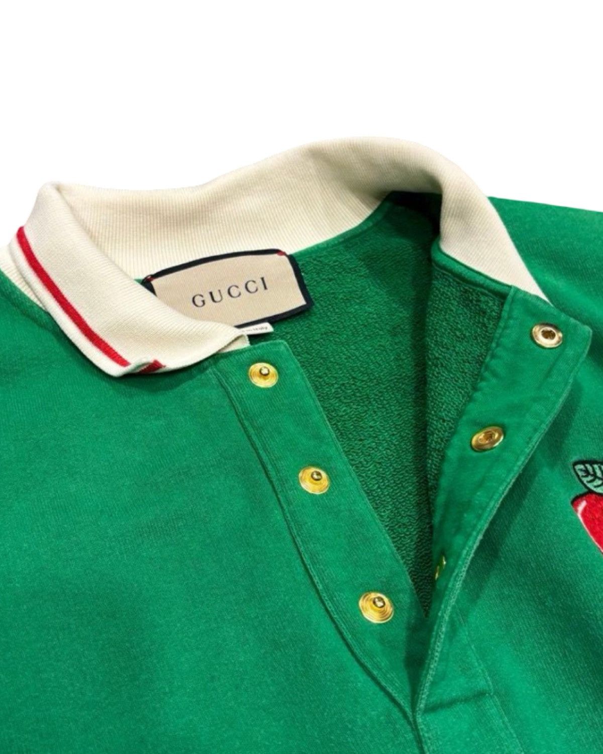 Gucci Apple Embroidery Logo Polo T-Shirt Size US M / EU 48-50 / 2 - 4 Thumbnail
