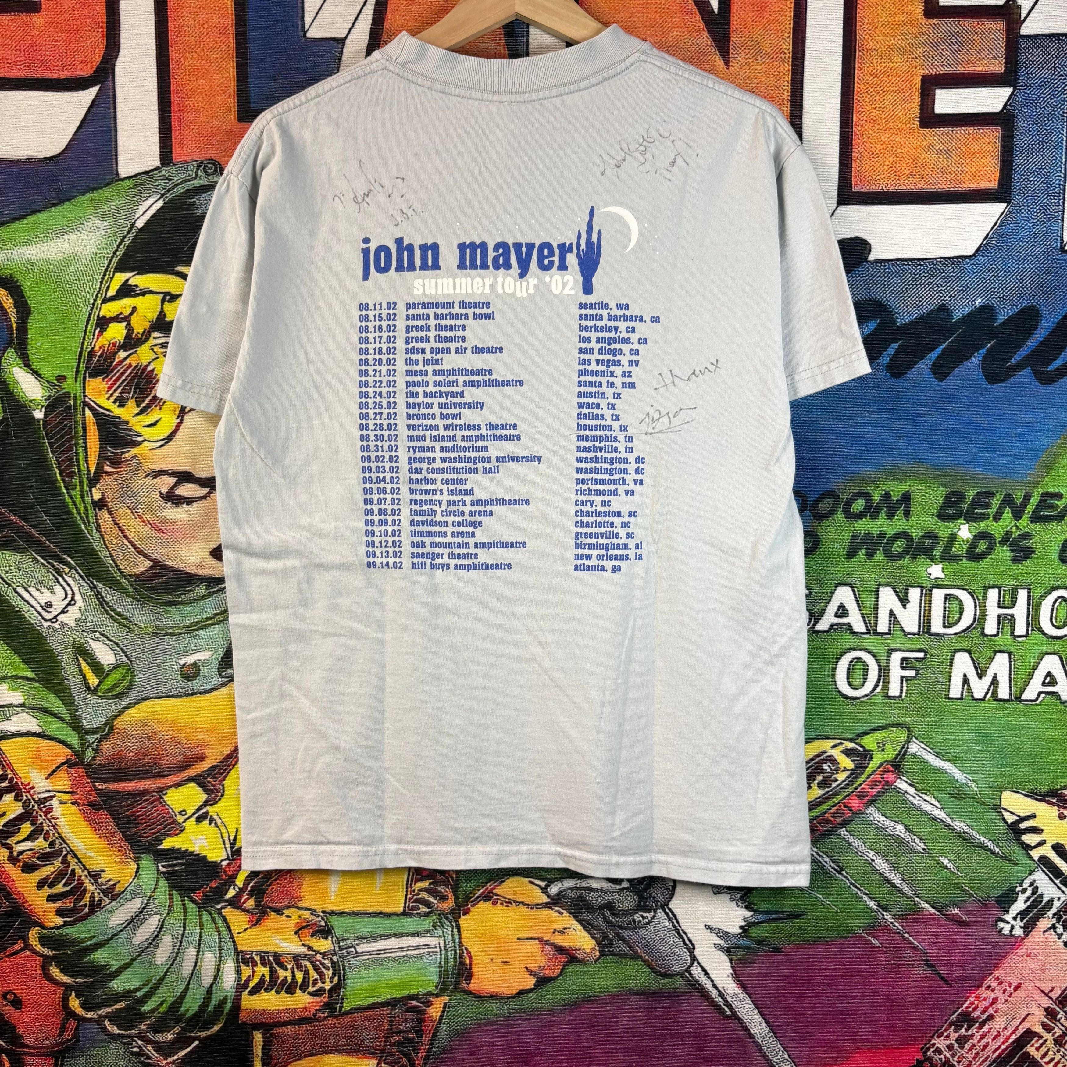 John Mayer Y2K John Mayer 2002 Summer Tour Tee Size Medium " AUTOGRAPH Size US M / EU 48-50 / 2 - 3 Thumbnail