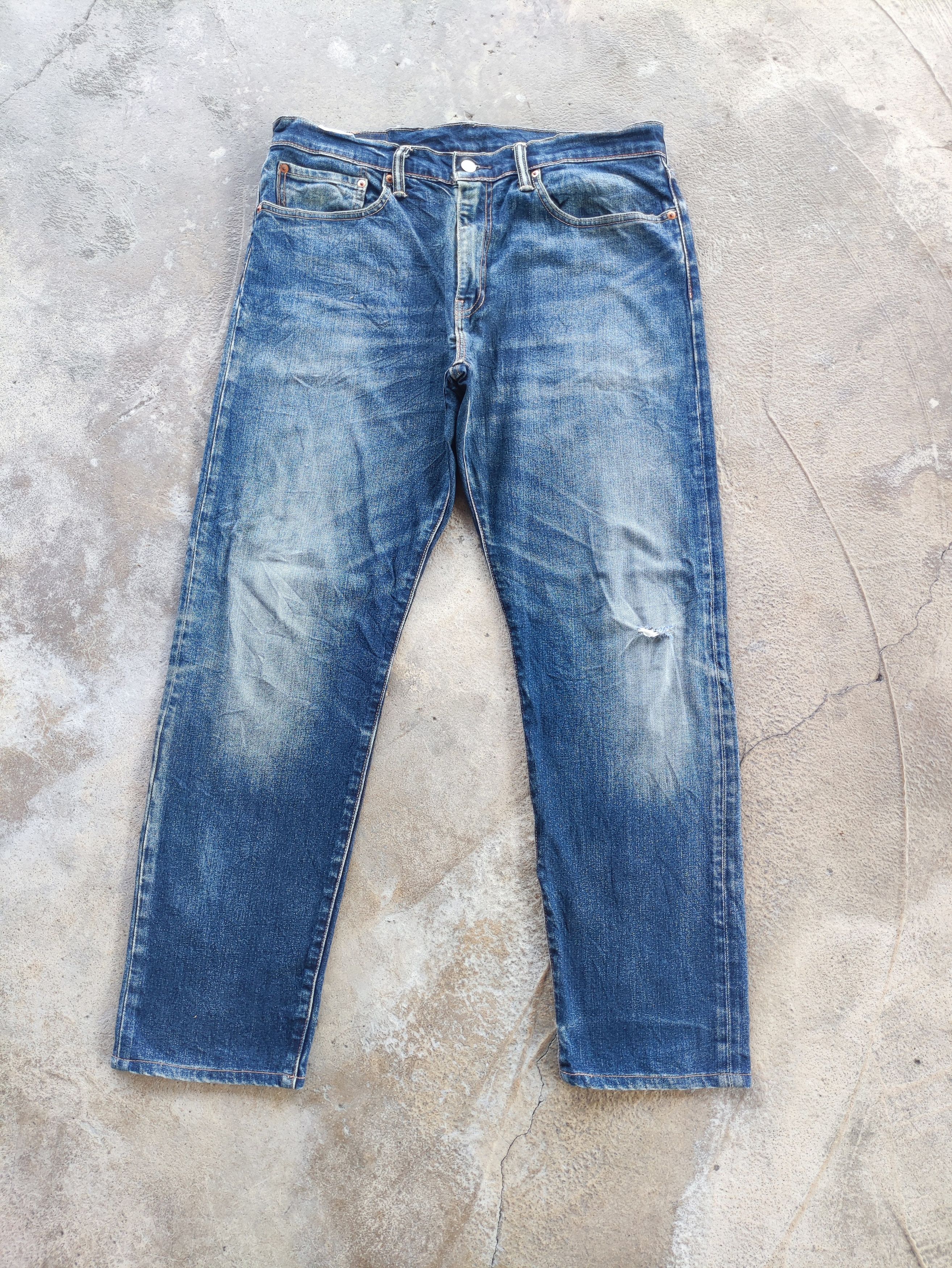 Jean × Levi's × Vintage VINTAGE LEVI’S 502 DISTRESSED JEANS FADED DENIM PANTS W35 Size US 35 - 2 Thumbnail