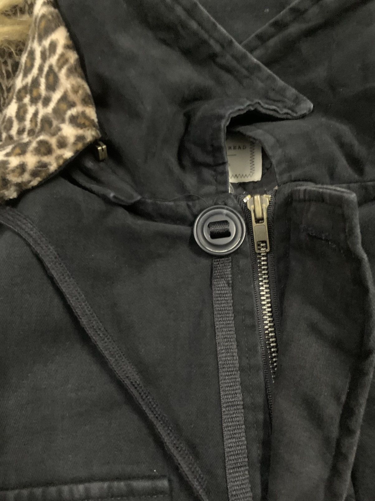 14th Addiction Japanese Black Thread Multipockets Faux Fur Leopard Jacket Size US M / EU 48-50 / 2 - 7 Thumbnail
