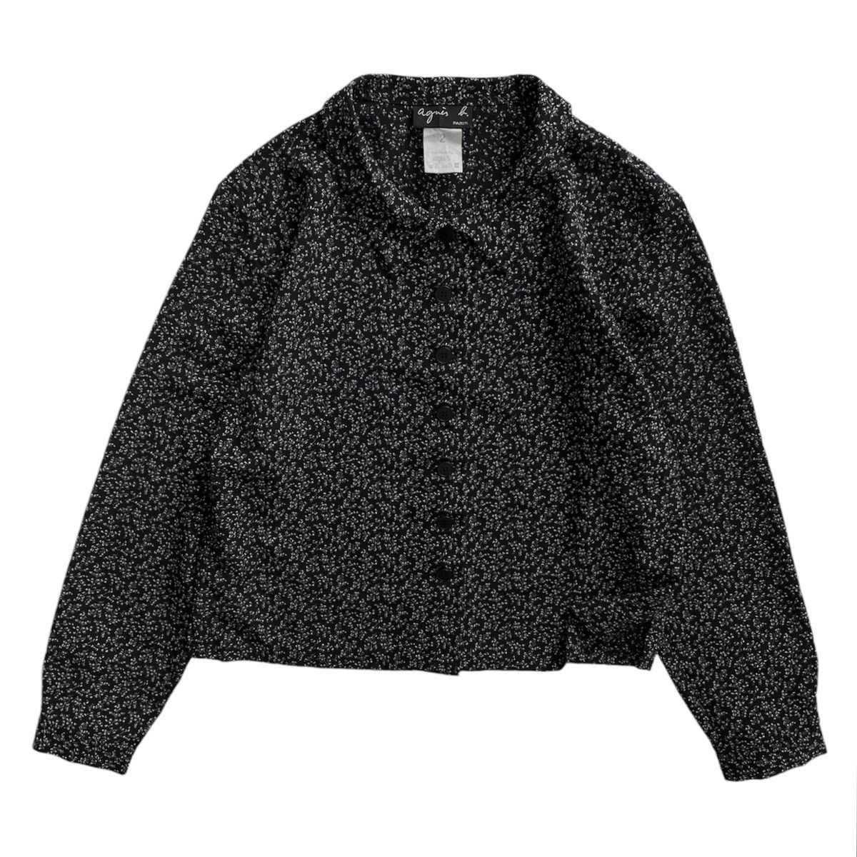 agnes b. Agnès b. Floral Cropped Shirt Size M / US 6-8 / IT 42-44 - 9 Thumbnail