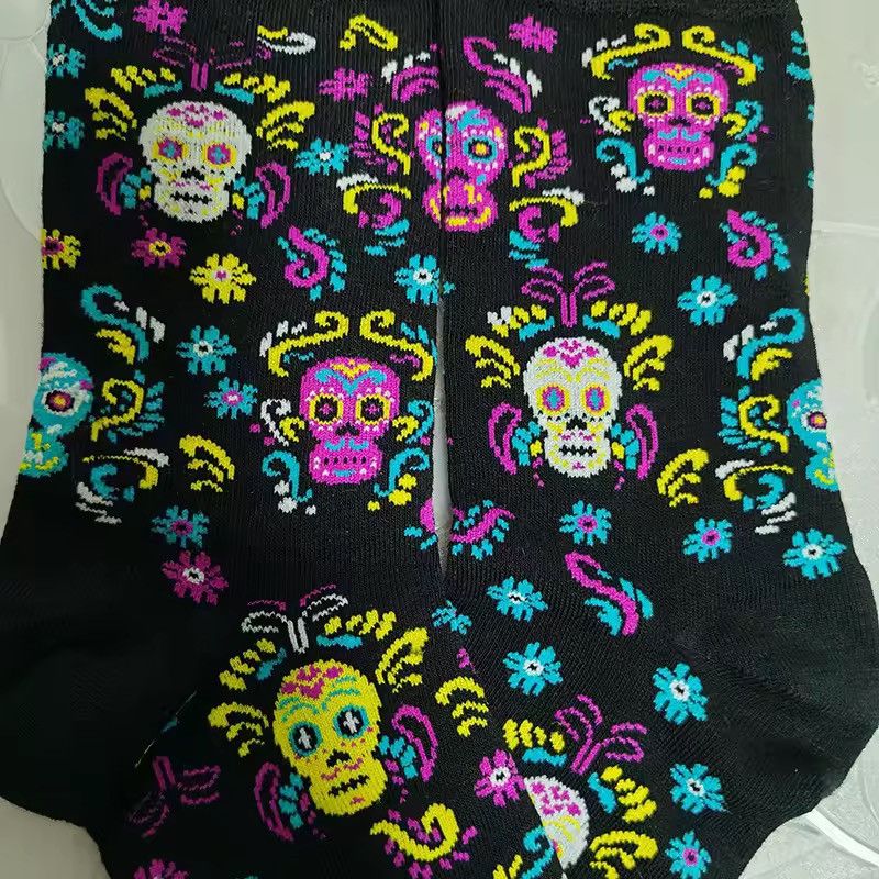Converse Colorful Cartoon Skeleton Cotton Cotton Socks (1 pairs) Size ONE SIZE - 5 Thumbnail