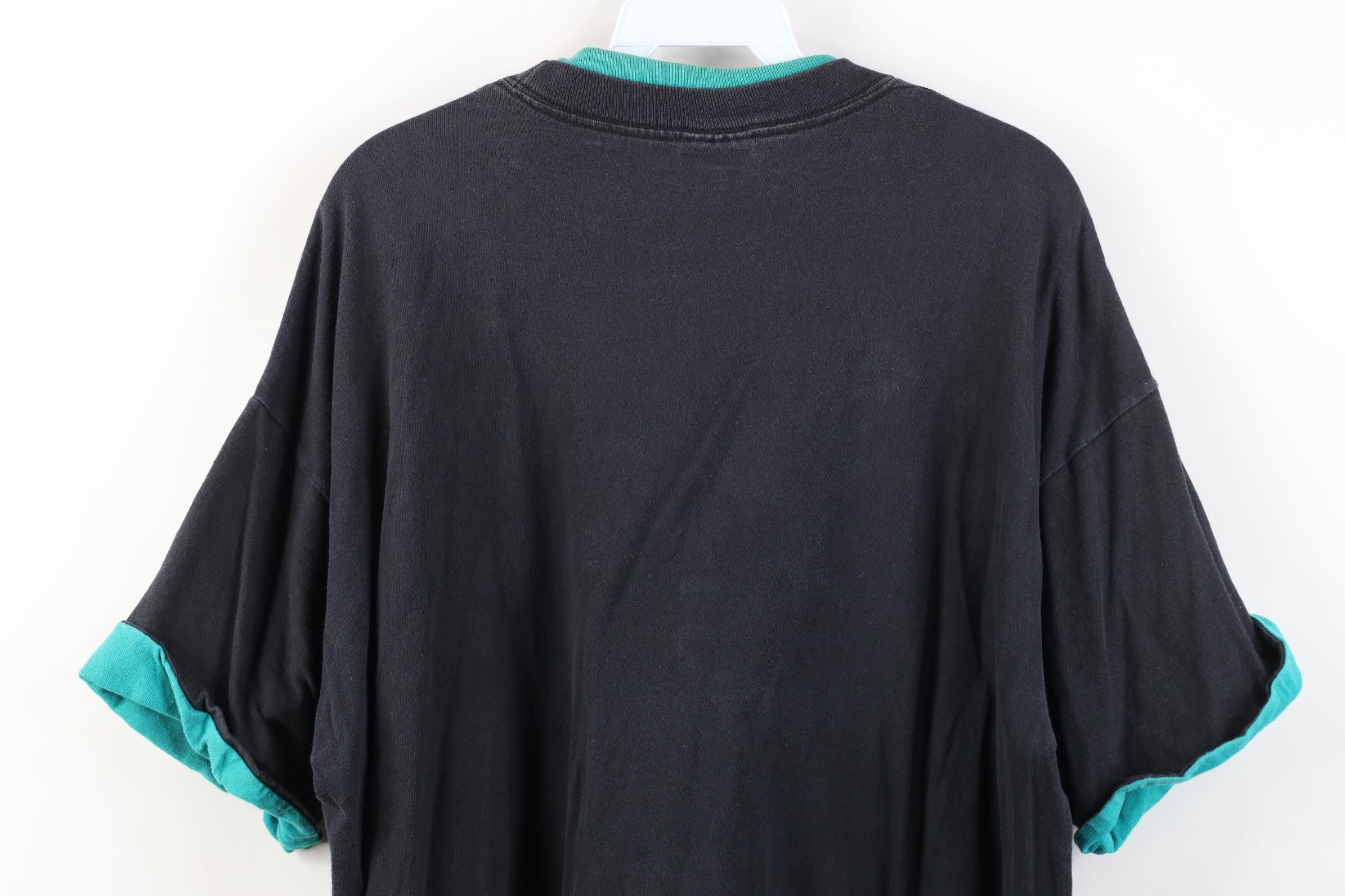 Vintage Vintage 90s Layered Black River Watertown New York T-Shirt Size US XL / EU 56 / 4 - 16 Thumbnail