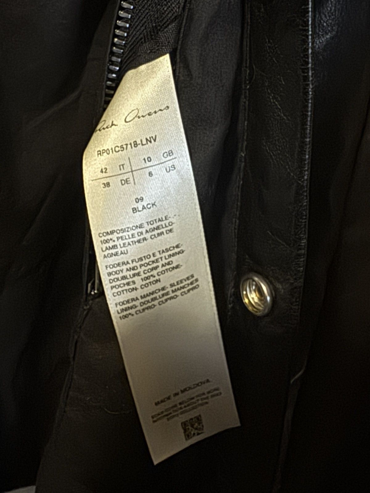 Rick Owens Rick Owens Leather Jacket Size S / US 4 / IT 40 - 4 Thumbnail