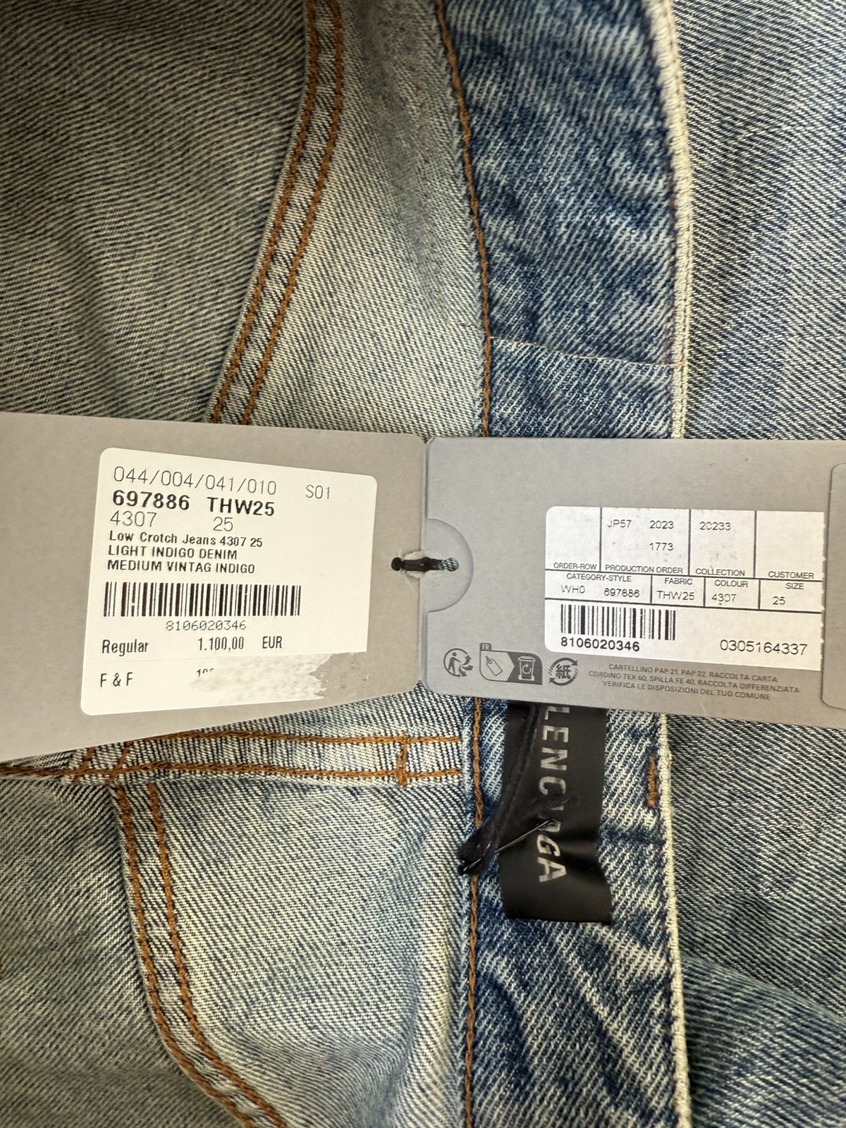 Balenciaga Balenciaga super baggy low crotch denim jeans Size US 28 / EU 44 - 6 Thumbnail
