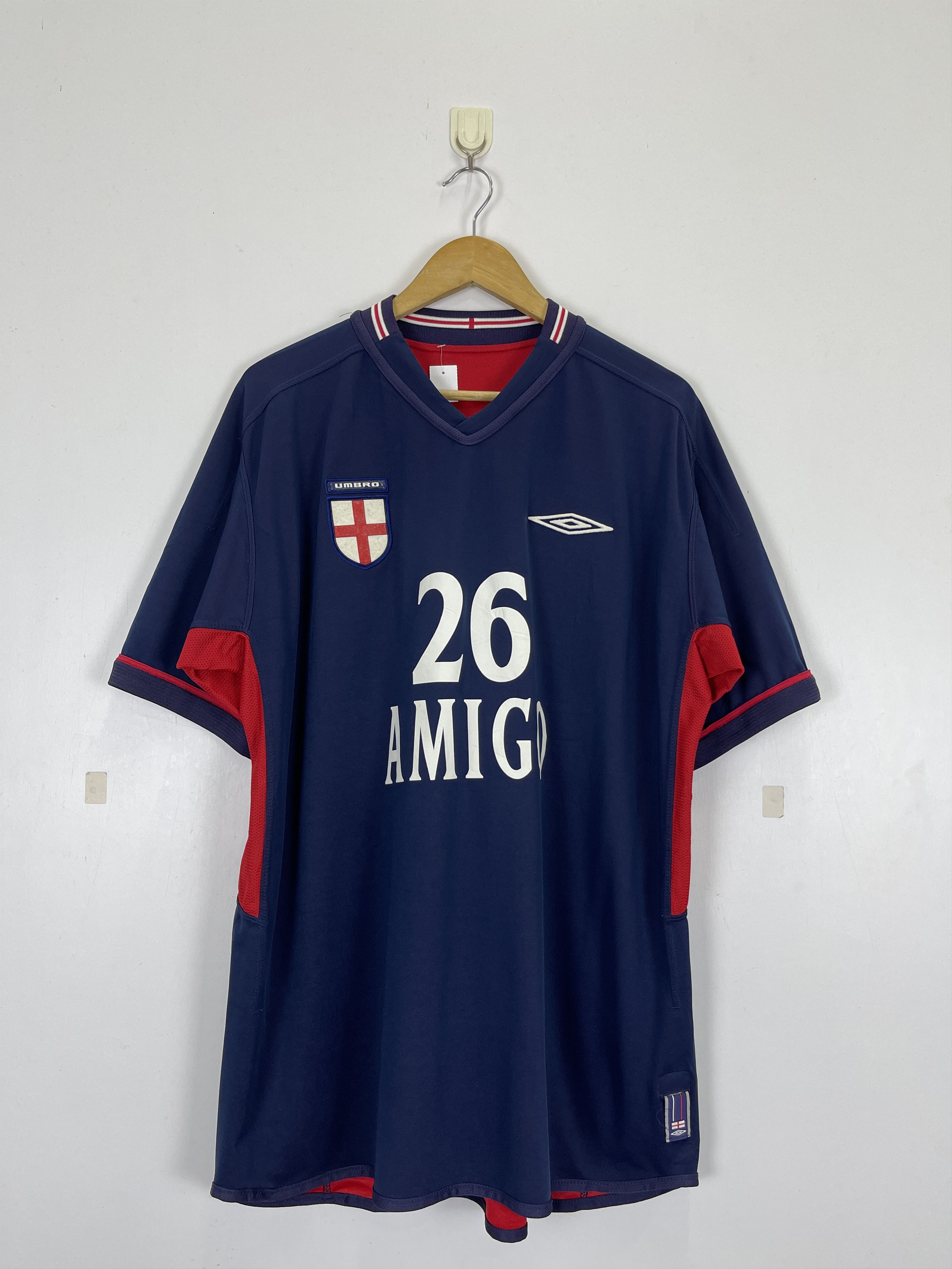 Umbro × Vintage Vtg.England Full Time March 2004 reversible Jersey TA0420 Size US XL / EU 56 / 4 - 1 Thumbnail