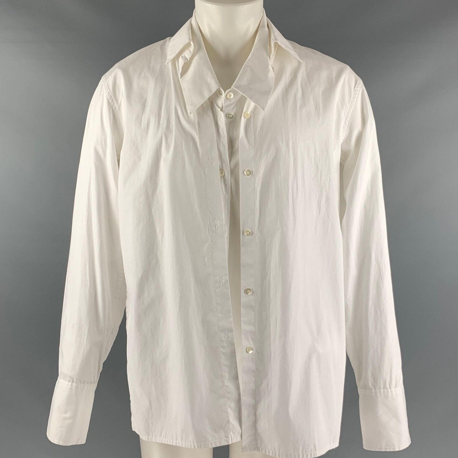 DELADA DELADA Size S White Cotton Long Sleeve Shirt Size US S / EU 44-46 / 1 - 1 Thumbnail