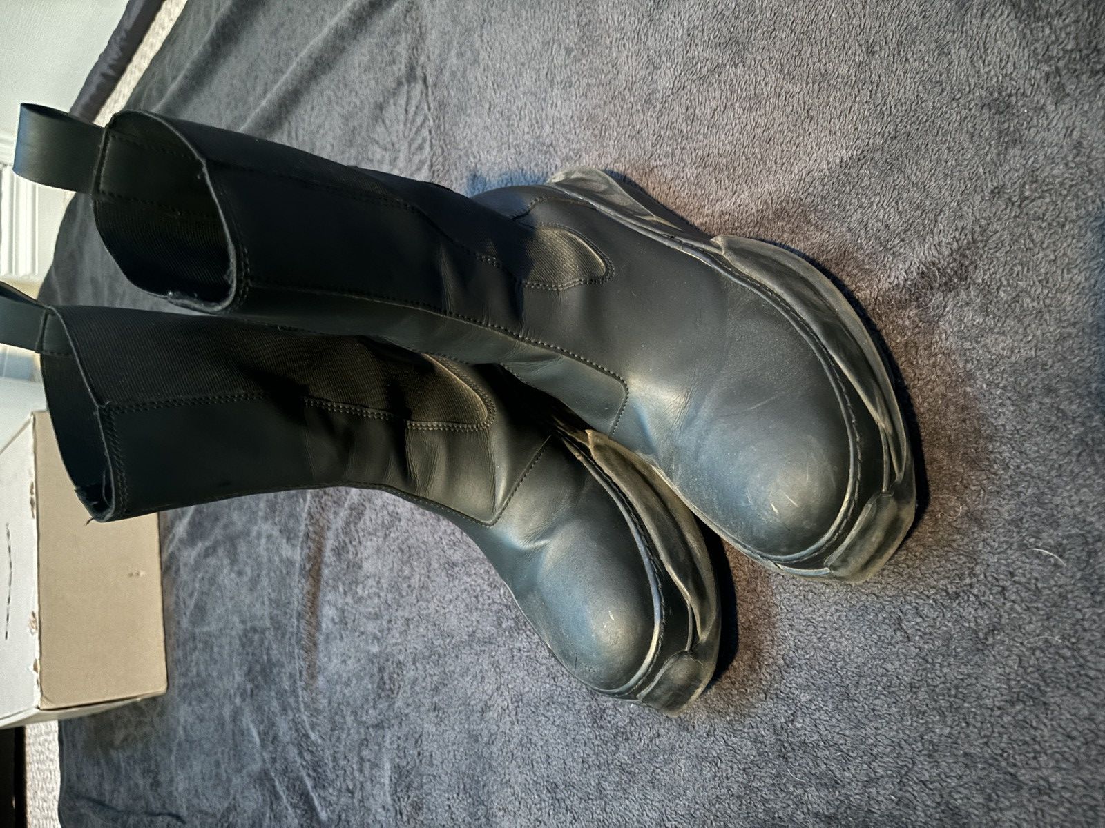 Japanese Brand × Rick Owens × Rick Owens Drkshdw Rick Owens Abstract Beatle boots Size US 10.5 / EU 43-44 - 1 Thumbnail