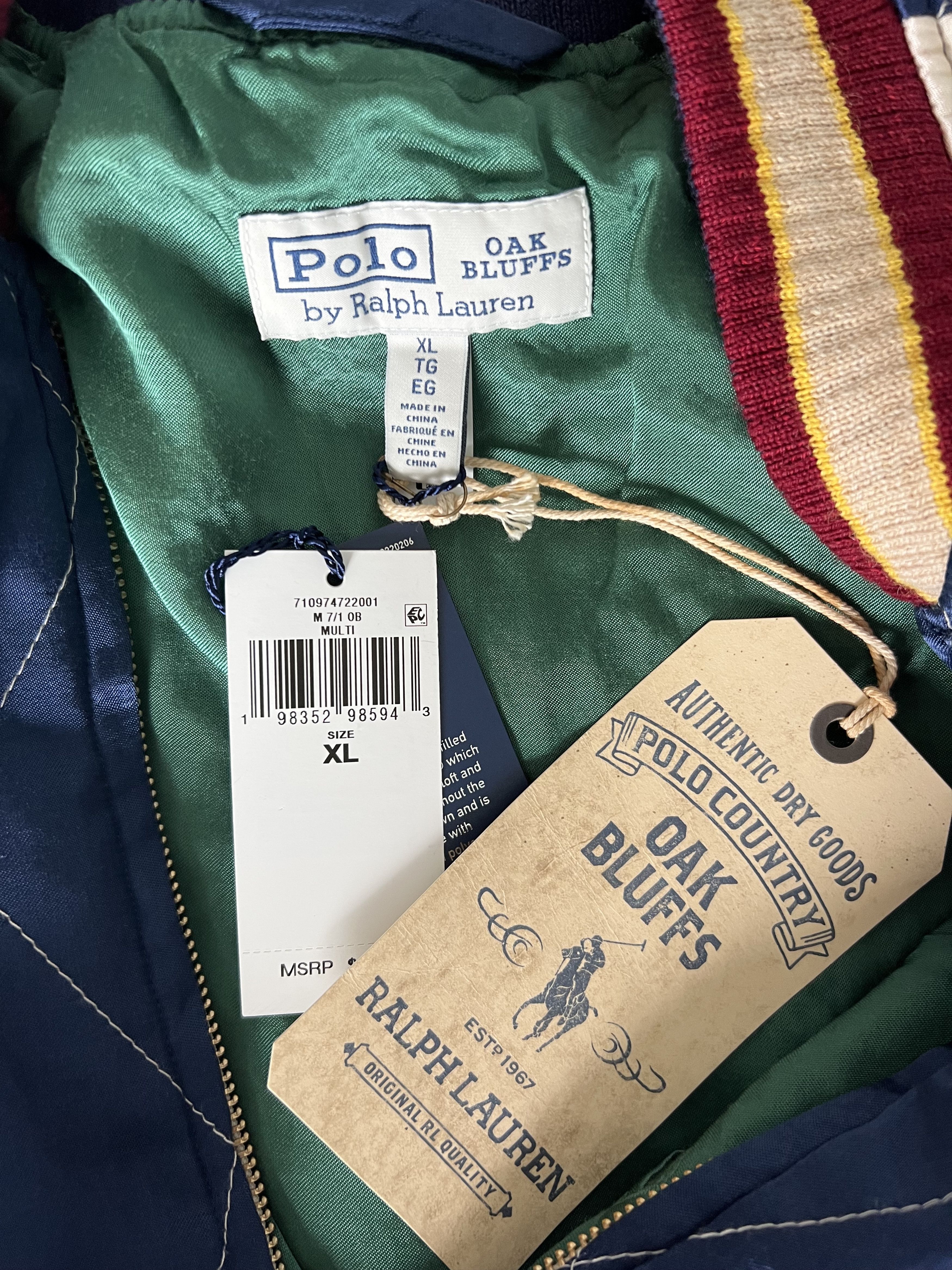 Polo Ralph Lauren Polo Ralph Lauren Oak Bluffs Martha Vineyard Souvenir Jacket Size US XL / EU 56 / 4 - 8 Thumbnail