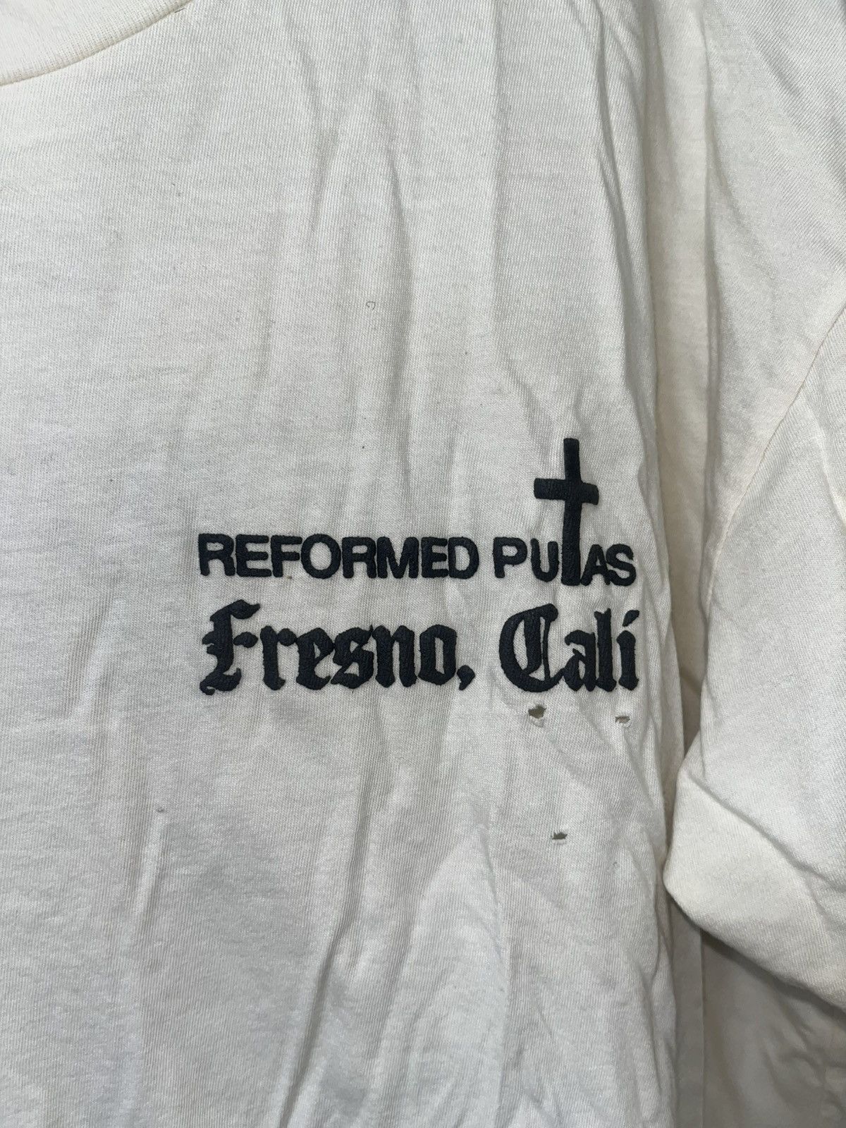 Willy Chavarria Willy Chavarria Reformed Putas Destroyed Easy Tee Sz XL Size US XL / EU 56 / 4 - 2 Thumbnail