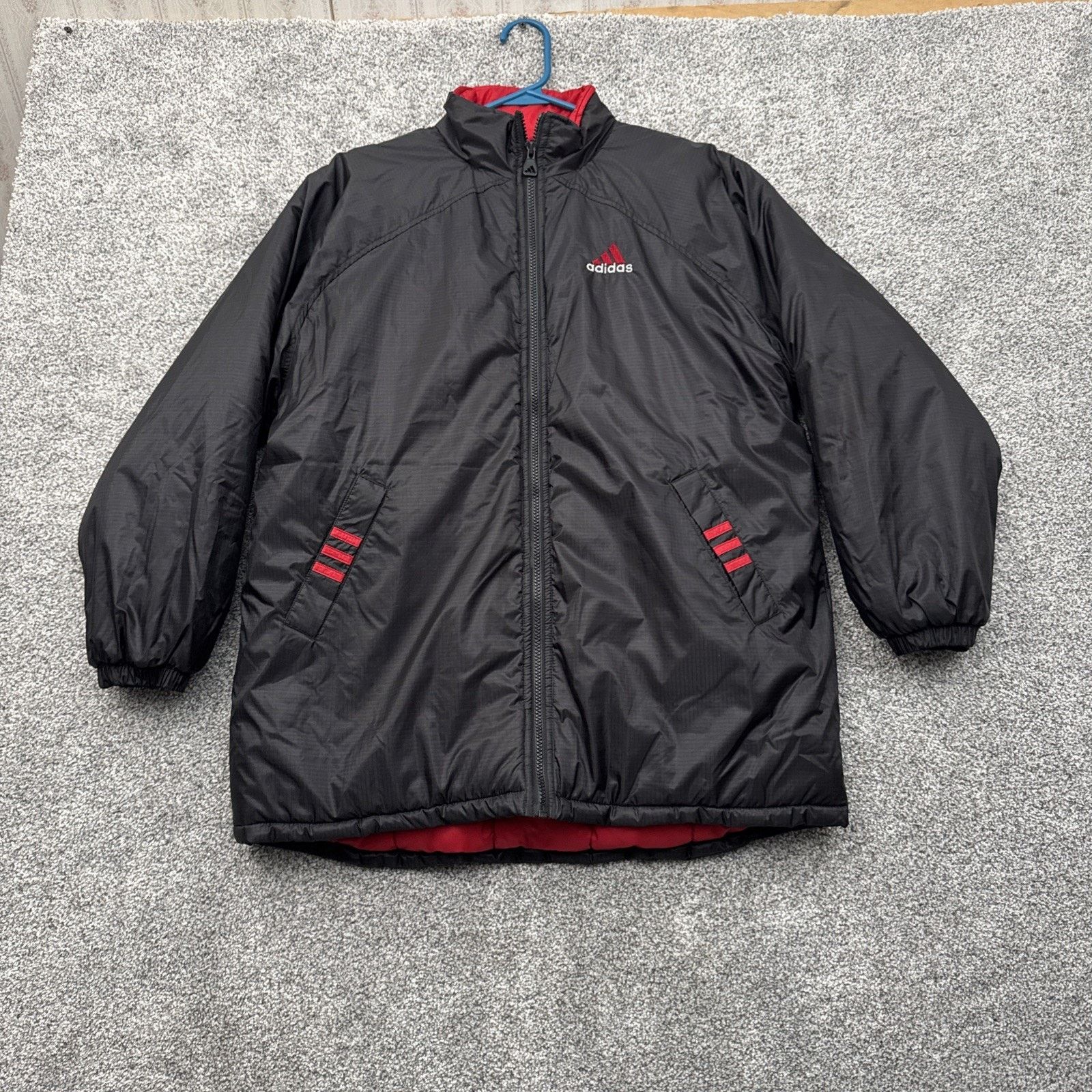 Adidas Y2K Puffer Jacket Mens XL Vintage Athleisure Retro