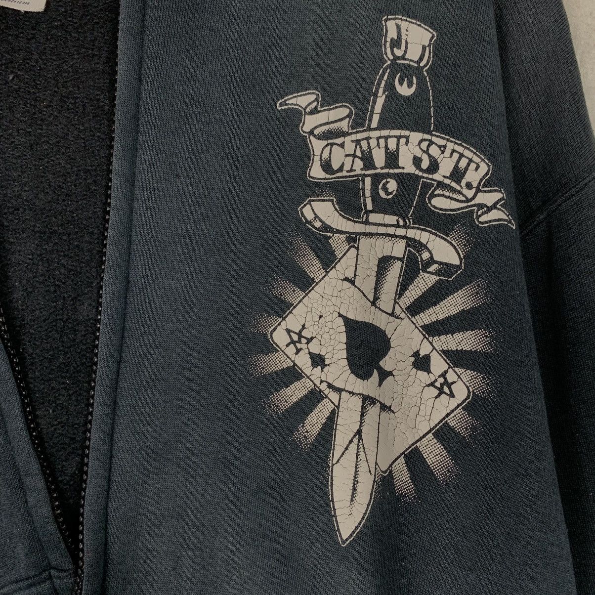 Japanese Brand Japanese Brand Cream Soda Rock n Roll Zipper Hoodie Size US M / EU 48-50 / 2 - 17 Thumbnail