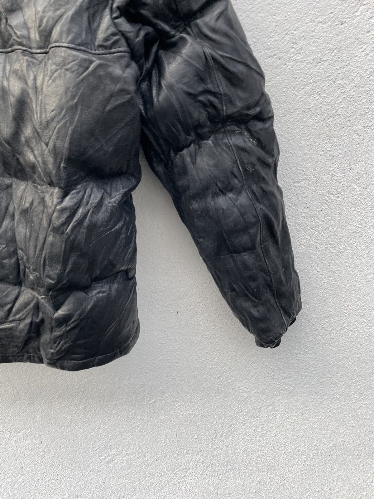 Vintage Vtg Heroes Line Goose Down Leather Puffer Jacket Size 34 Size US XXS / EU 40 - 10 Thumbnail