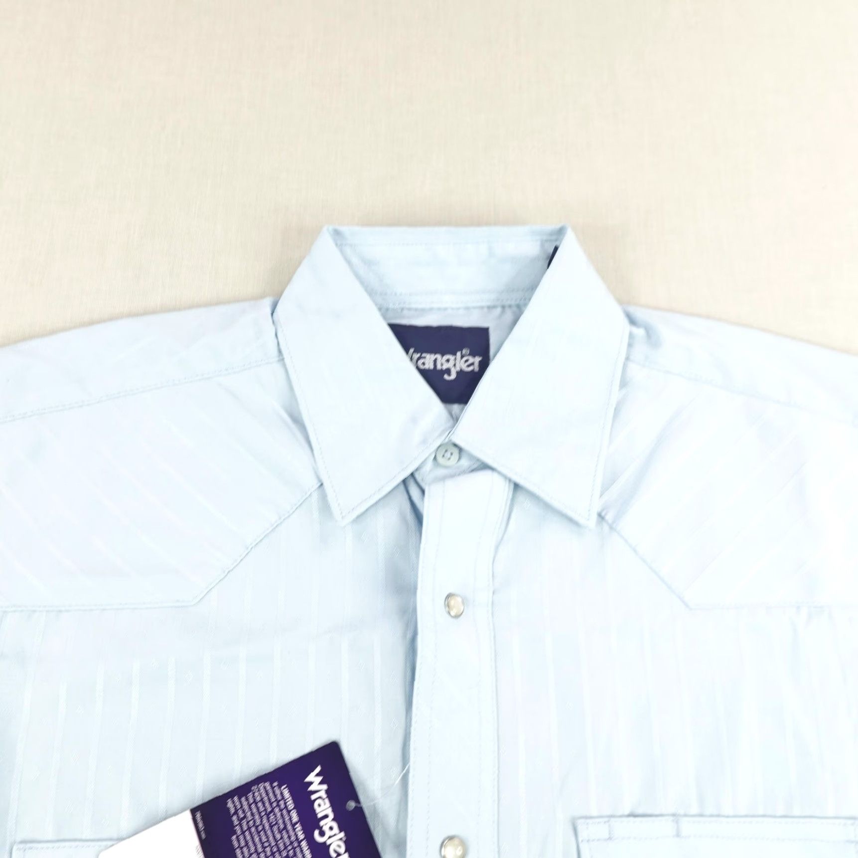 Wrangler Vintage Wrangler Shirt Mens Small Blue Western Pearl Snap Diamond Inlay Y2K NEW Size US S / EU 44-46 / 1 - 2 Thumbnail