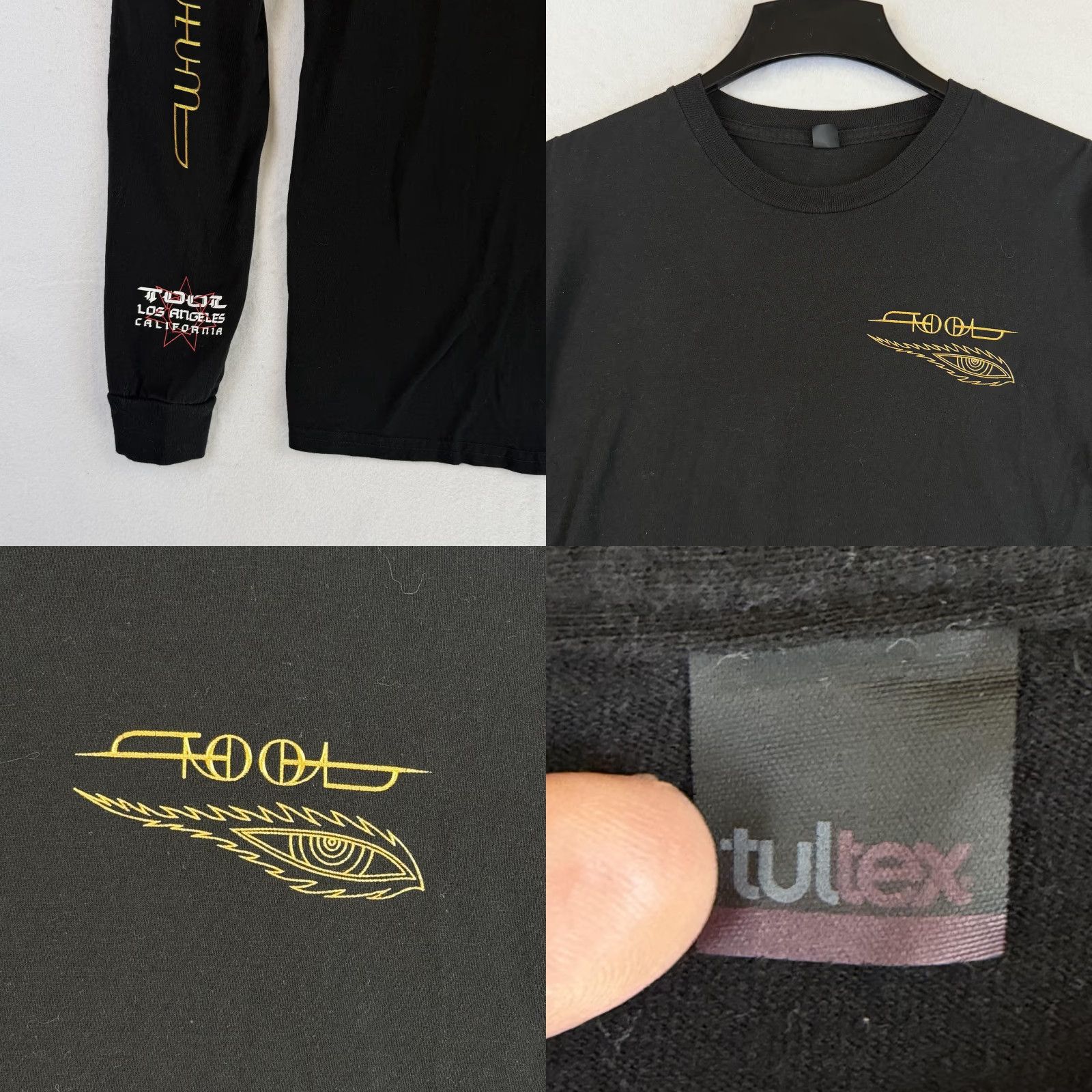 Tultex VINTAGE Tool Shirt Mens Medium Black Long Sleeve Fear Inoculum Tour 2019 Los Angeles Size US M / EU 48-50 / 2 - 8 Thumbnail