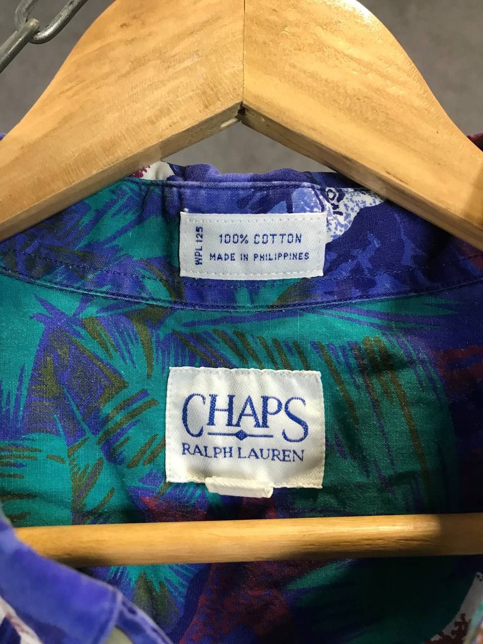Chaps Ralph Lauren vintage designer crazy Hawaiian shirt