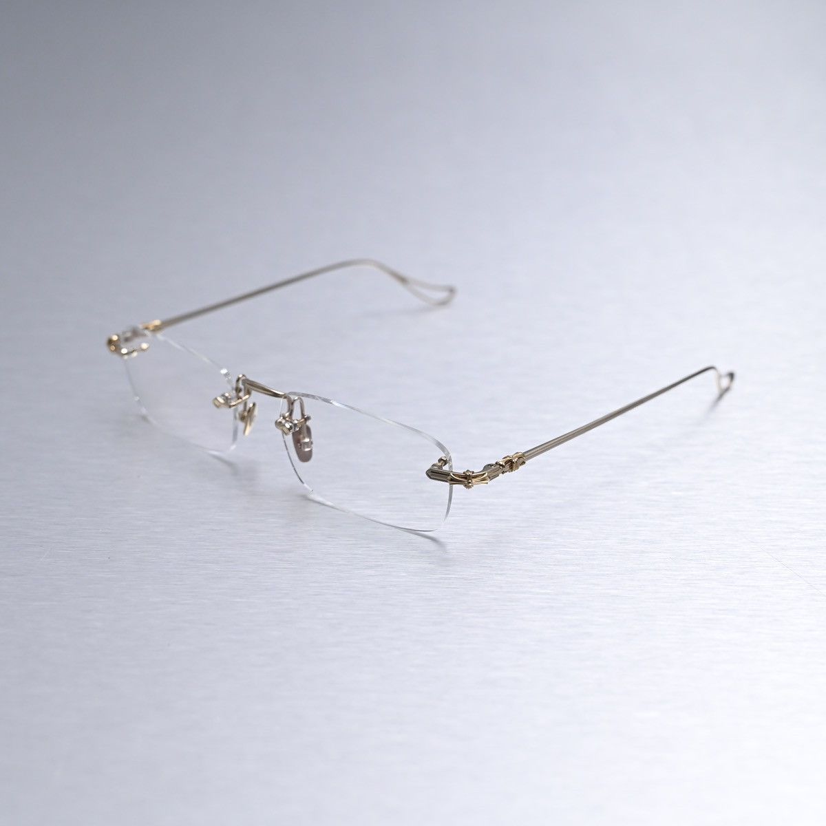 Chrome Hearts CHROME HEARTS SINNERGASM II GOLD PLATED GLASSES 
