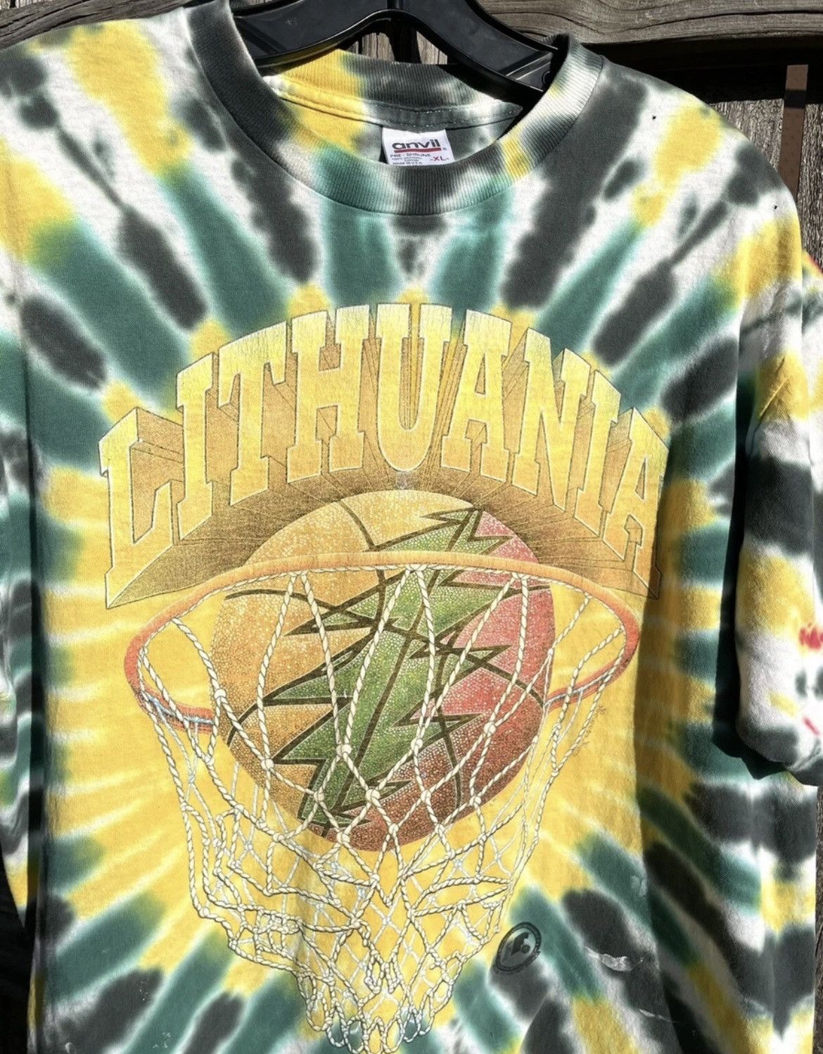 Anvil Vintage 90s Grateful Dead Lithuania T Shirt XL Single Stitch Size US XL / EU 56 / 4 - 4 Thumbnail
