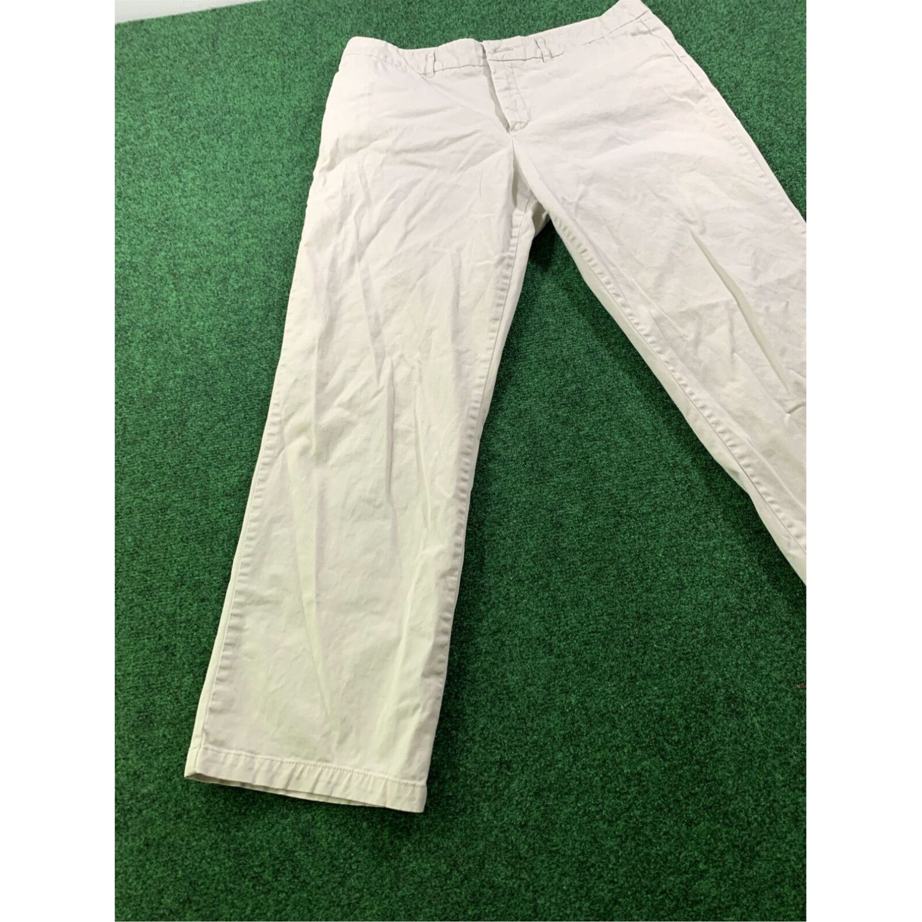 Vintage Women's Khaki Capris Pants Size Petite 14 Casual Career Capris Kim Rogers Size 36" / US 14 / IT 50 - 4 Thumbnail