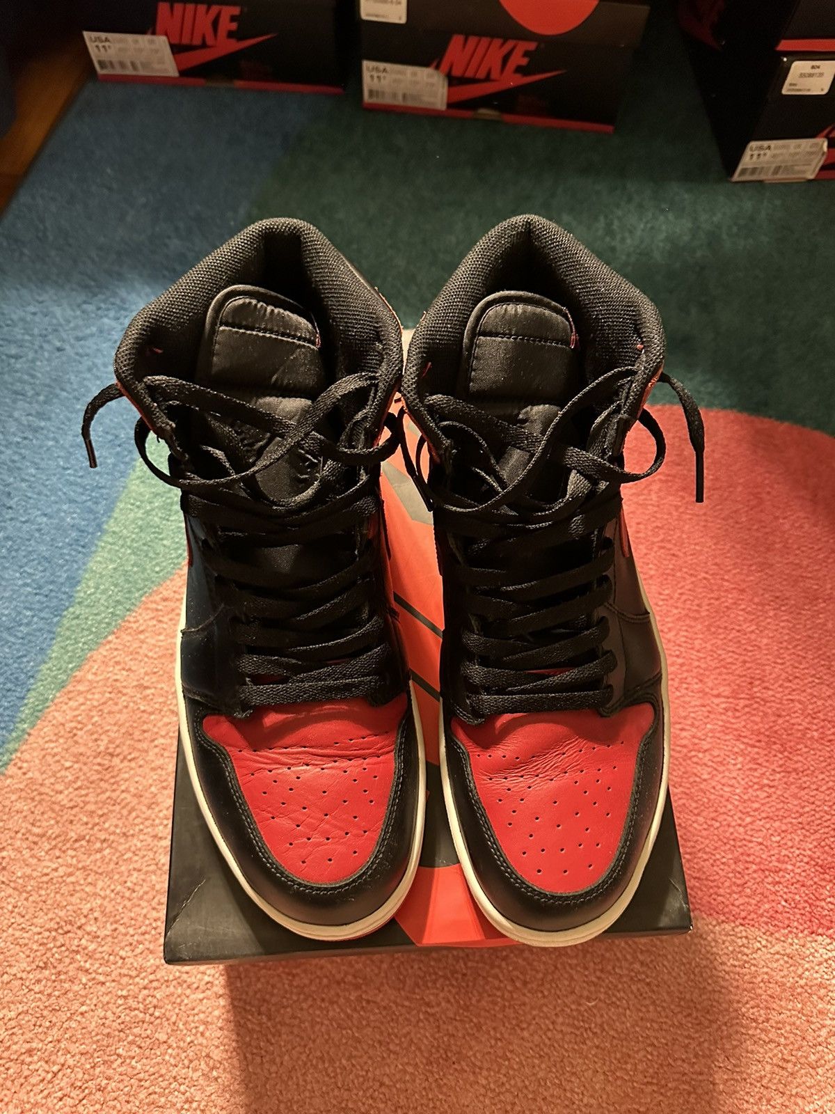 Jordan Brand Jordan 1 Retro Bred (2013) Size US 12 / EU 45 - 2 Thumbnail