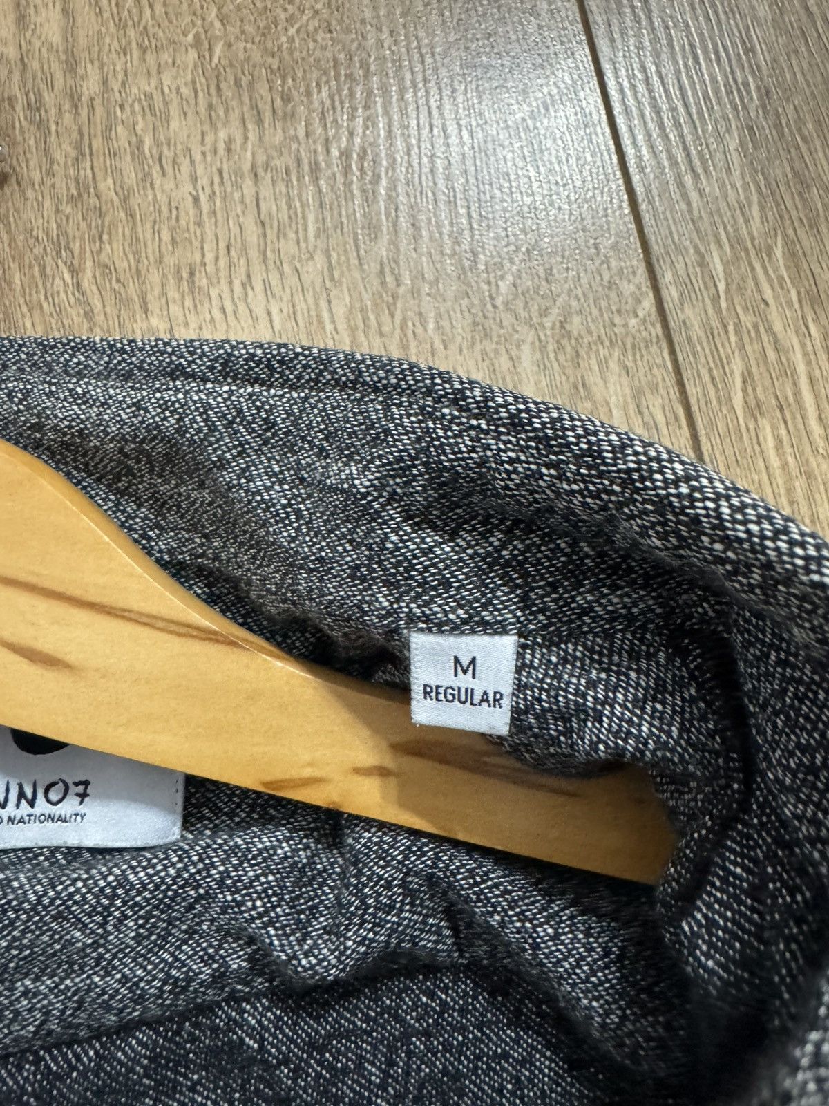 NN07 NN07 (No Nationality) Levon Herringbone Flannel Shirt Size US M / EU 48-50 / 2 - 10 Thumbnail