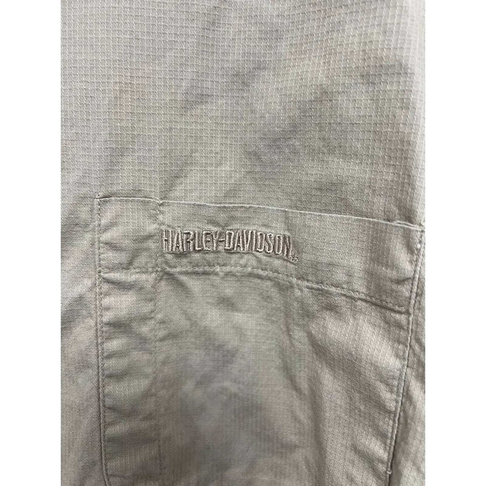 & Other Stories Vintage Harley Davidson Short Sleeve Cotton Beige XL A001423 Size US XL / EU 56 / 4 - 4 Thumbnail