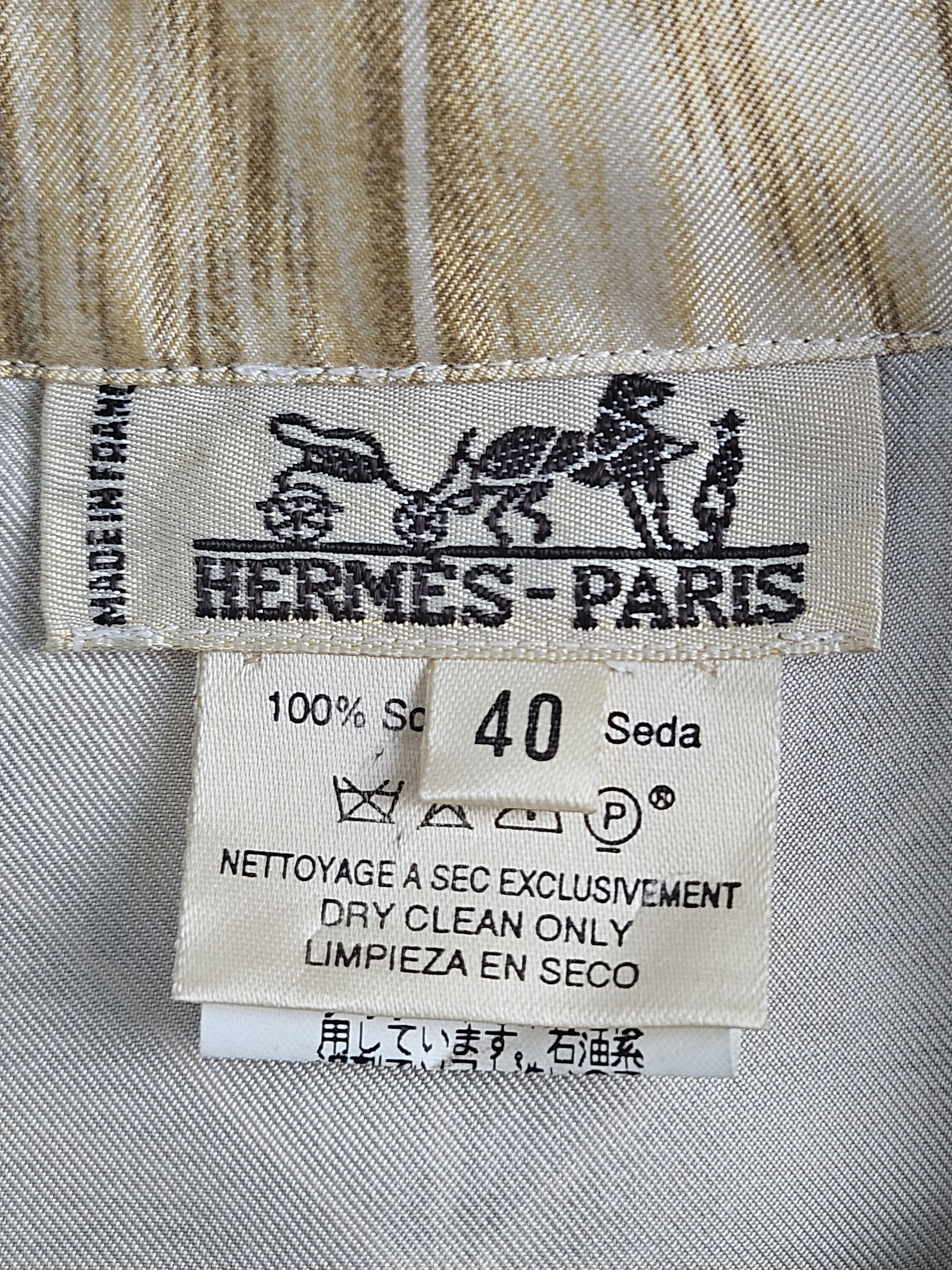 Hermes Hermes Botanical fruit motive Silk Shirt Size US M / EU 48-50 / 2 - 4 Thumbnail