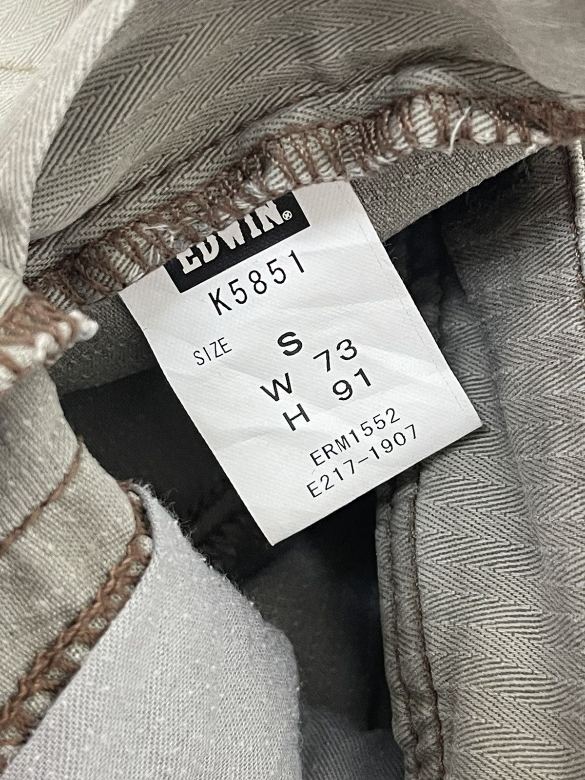 Edwin Heringbone Cargo Edwin Stretch Regular Straight 3🟦 Size US 30 / EU 46 - 20 Thumbnail