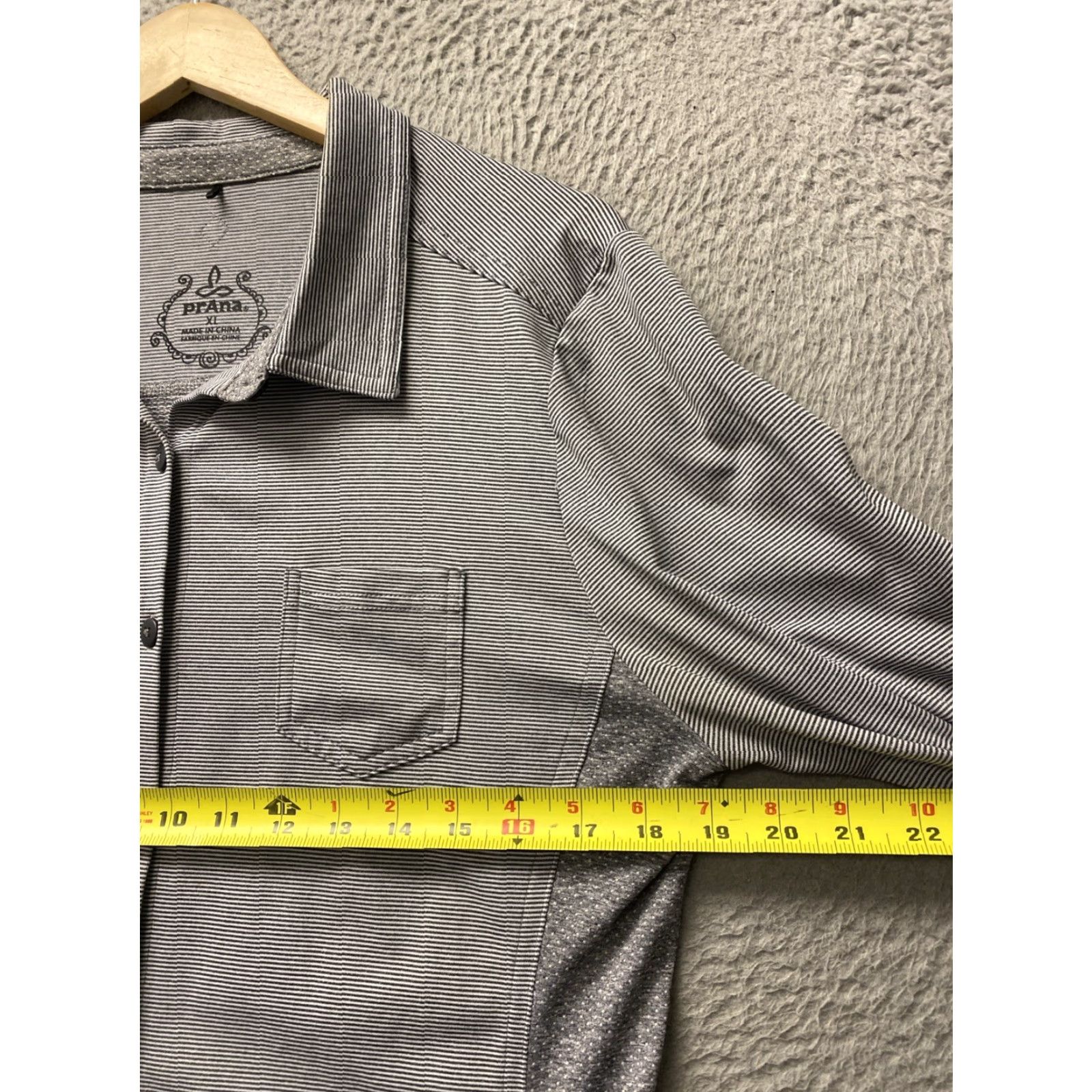 Prana Prana Tunic Top Womens XL Button Up Shirt Soft Long Sleeve Gray Pocket 158-31 Size XL / US 12-14 / IT 48-50 - 5 Thumbnail