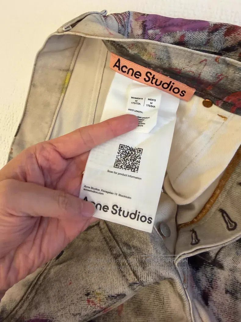 Acne Studios Acne Studios size M 2023 Splatter Denim Pants Size US 30 / EU 46 - 2 Thumbnail
