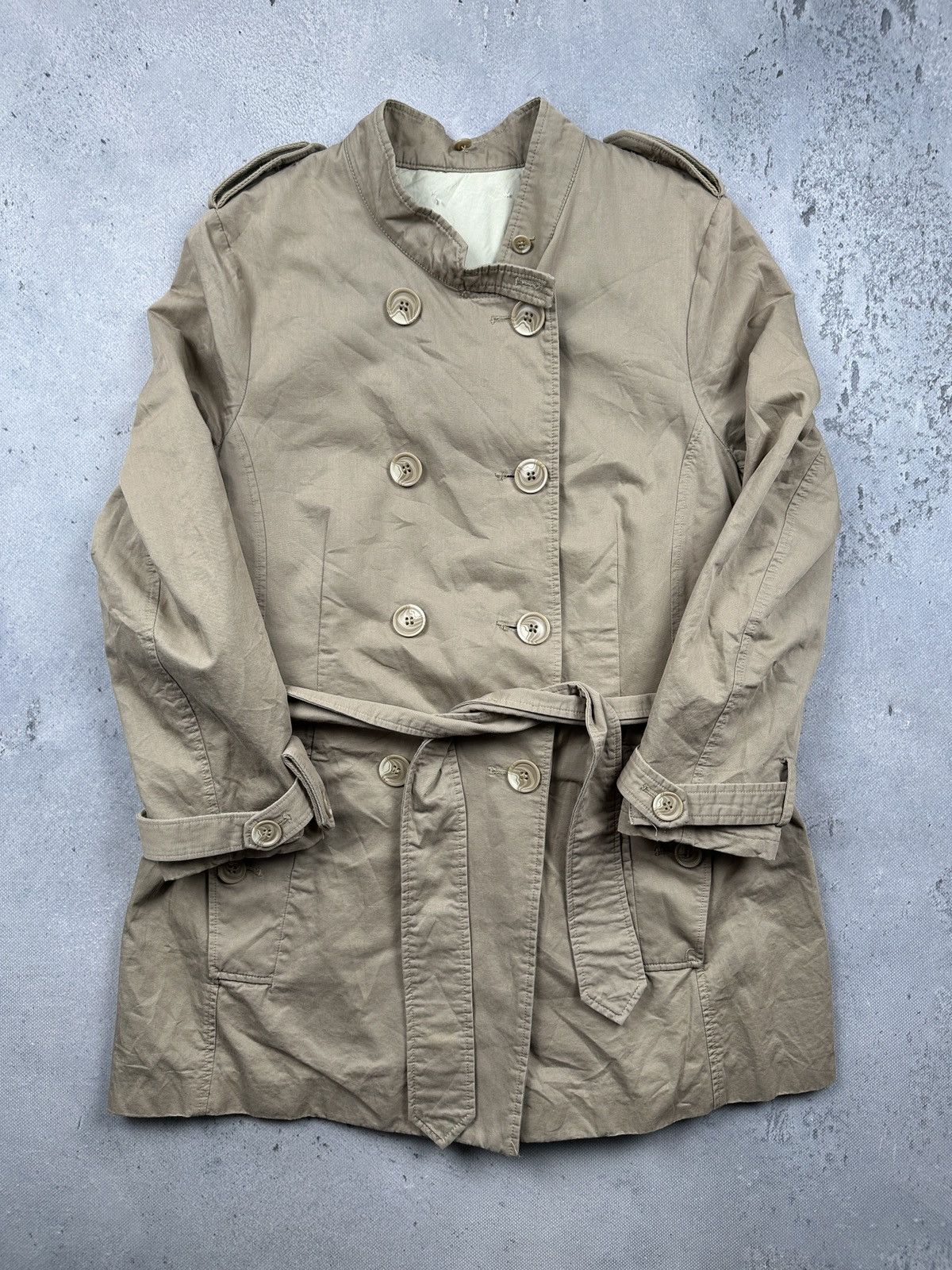 By Malene Birger By Malene Birger Vintage Trench Coat Belted Cotton Classic Size L / US 10 / IT 46 - 18 Thumbnail