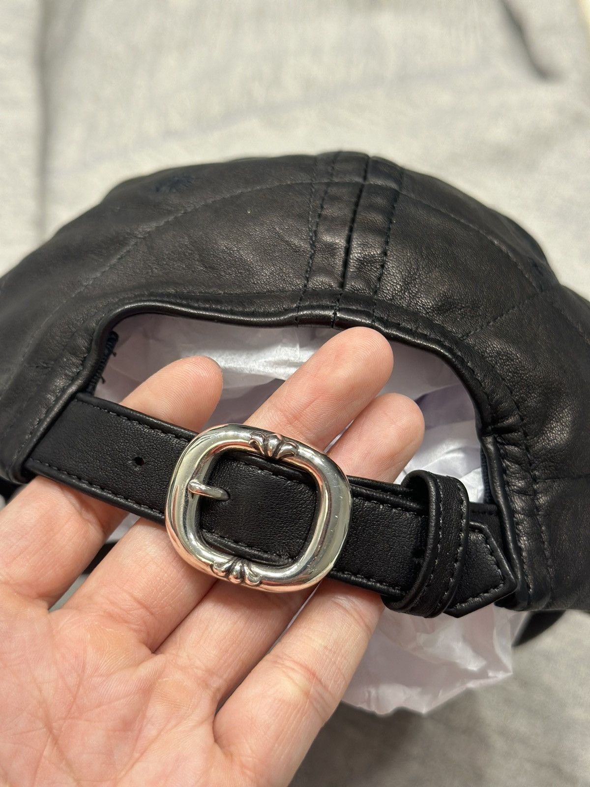 Chrome Hearts 🔥Chrome Hearts Black Silver Cross Leather Hat🔥 Size ONE SIZE - 4 Thumbnail