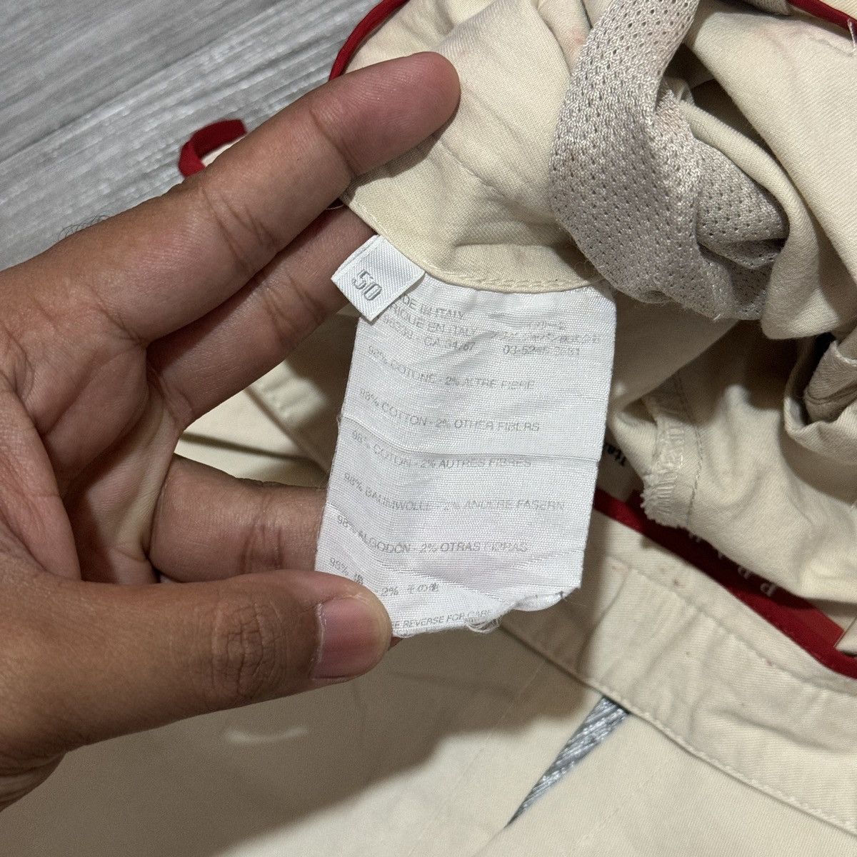 Prada Prada Cream Chinos Pants Size US 30 / EU 46 - 10 Thumbnail