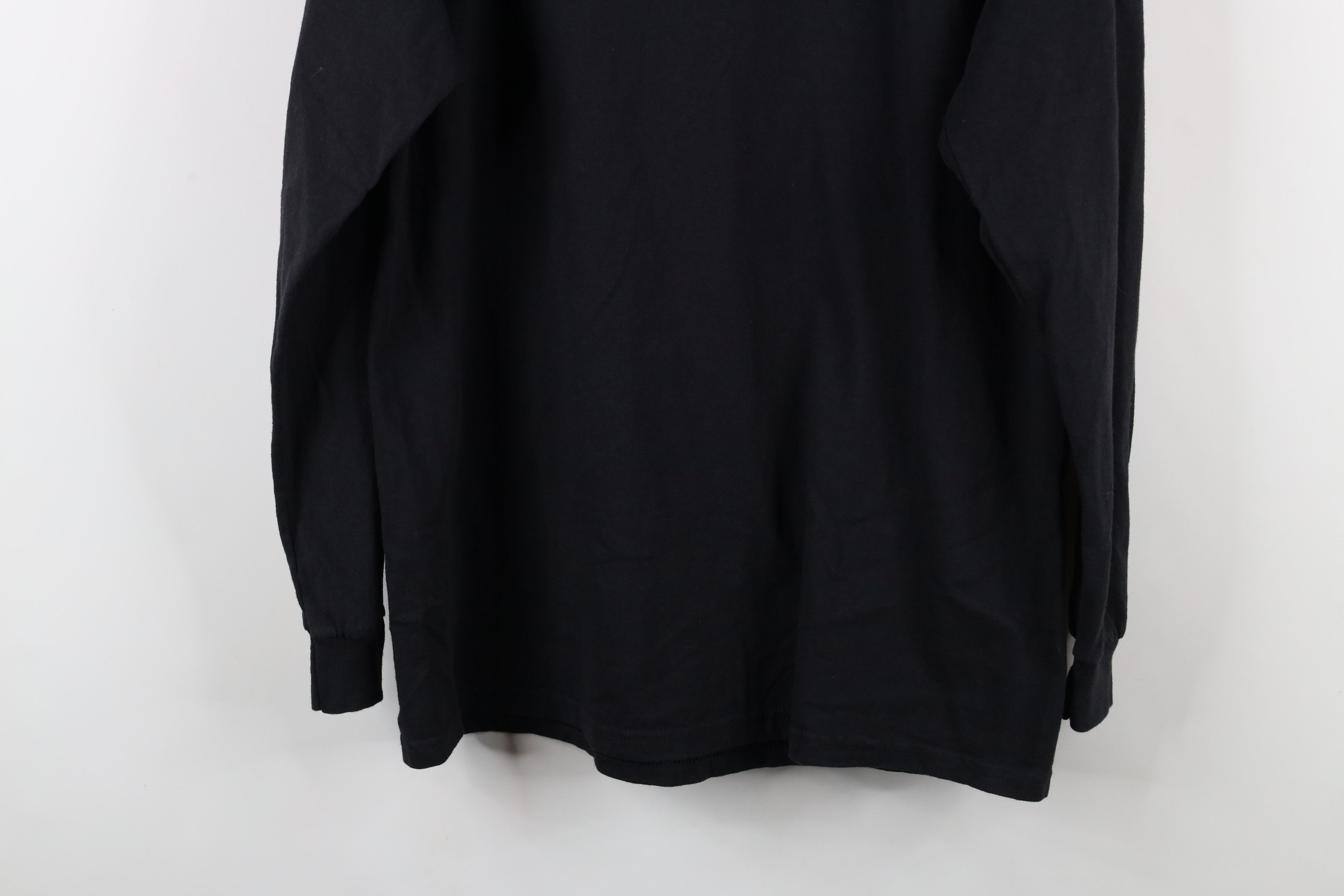 Vintage Vintage 90s Streetwear Long Sleeve T-Shirt Black Cotton Size US L / EU 52-54 / 3 - 9 Thumbnail