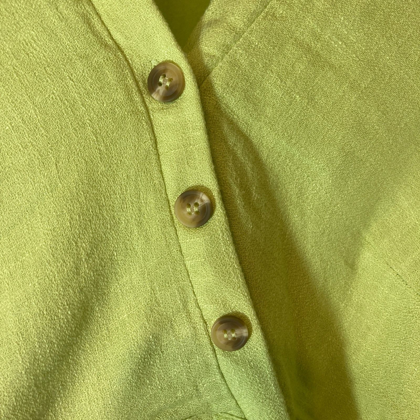 Other Lost and Wander Green Wrap Button Flutter Sleeves Crop Top Size S / US 4 / IT 40 - 4 Thumbnail